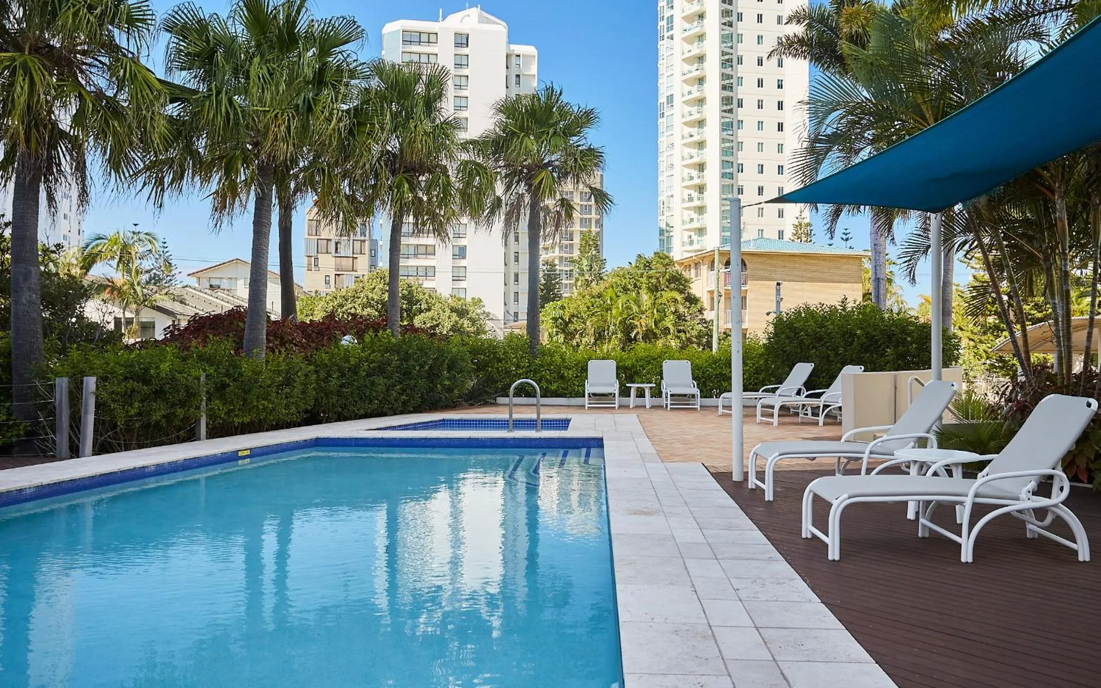 Swimming pool in Maldives Resort Main Beach, Gold Coast