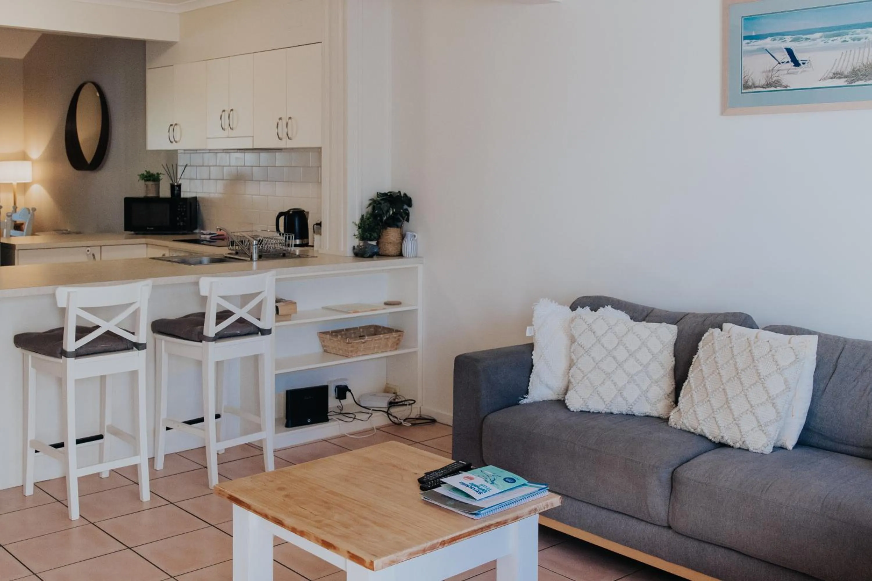 Kitchen or kitchenette in Pandanus Palms Holiday Resort