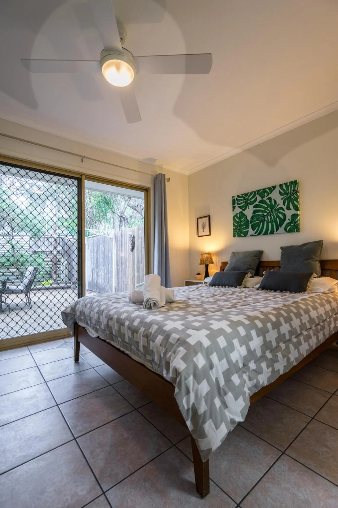 Bed in Pandanus Palms Holiday Resort