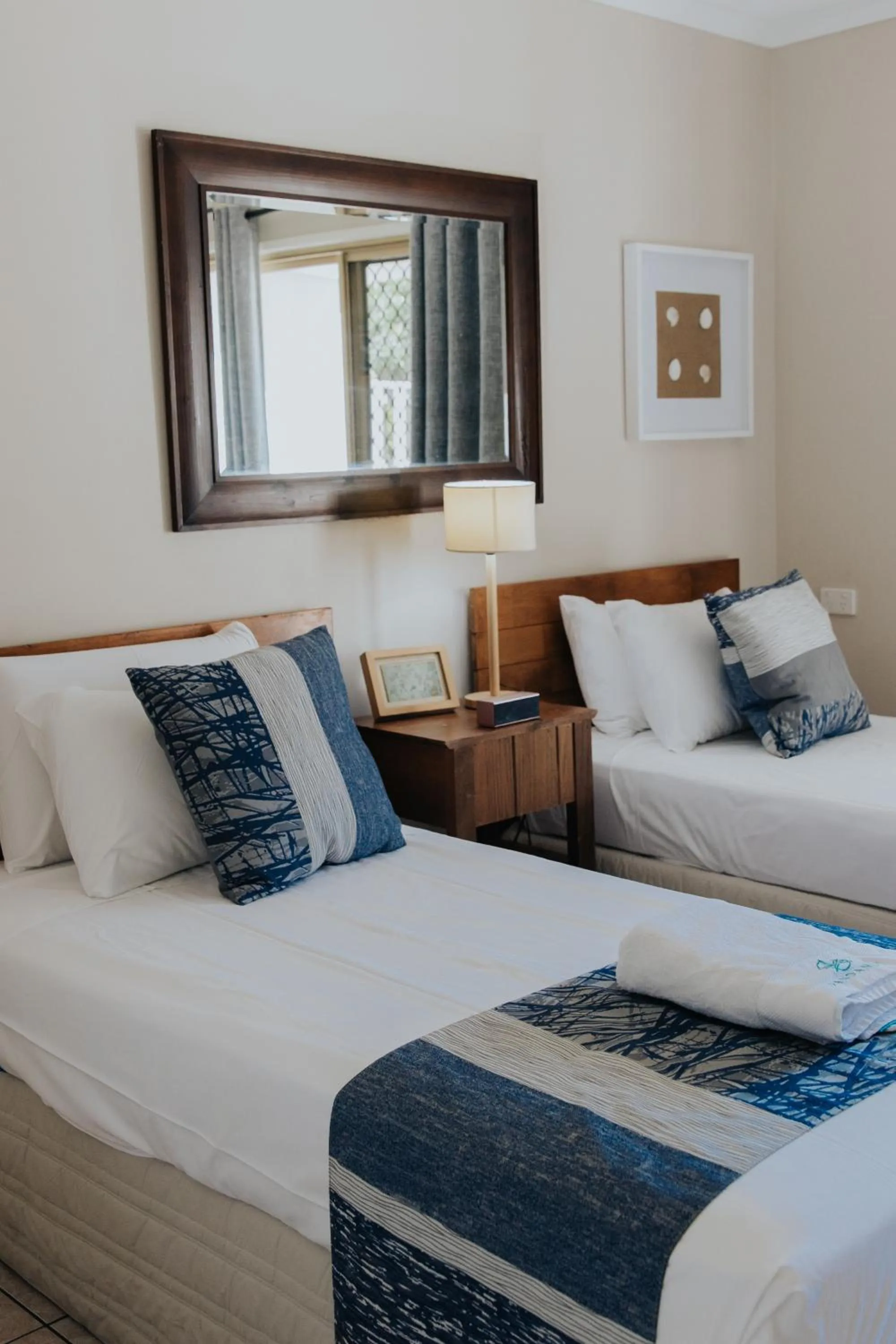 Bed in Pandanus Palms Holiday Resort