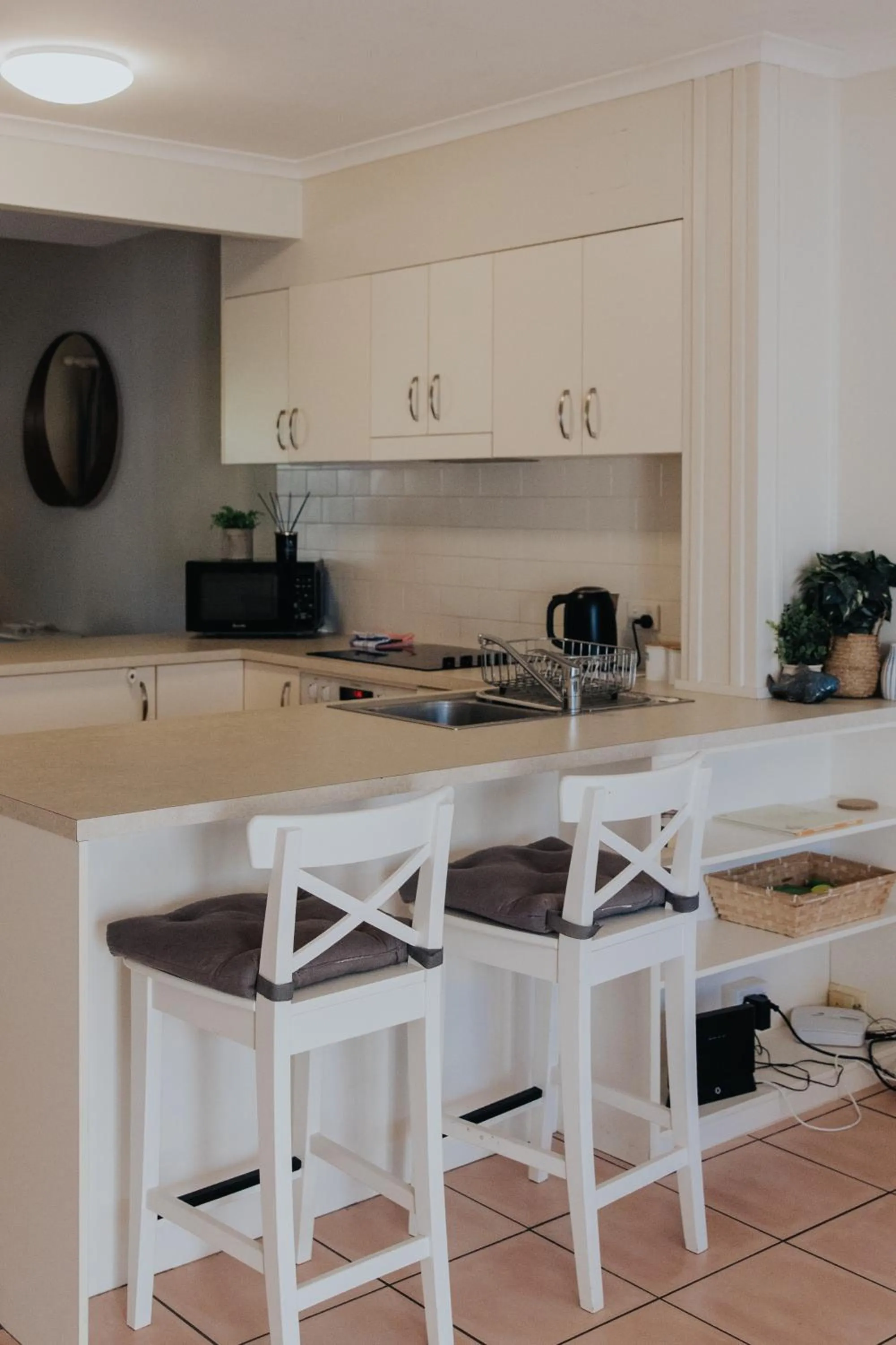 Kitchen or kitchenette in Pandanus Palms Holiday Resort