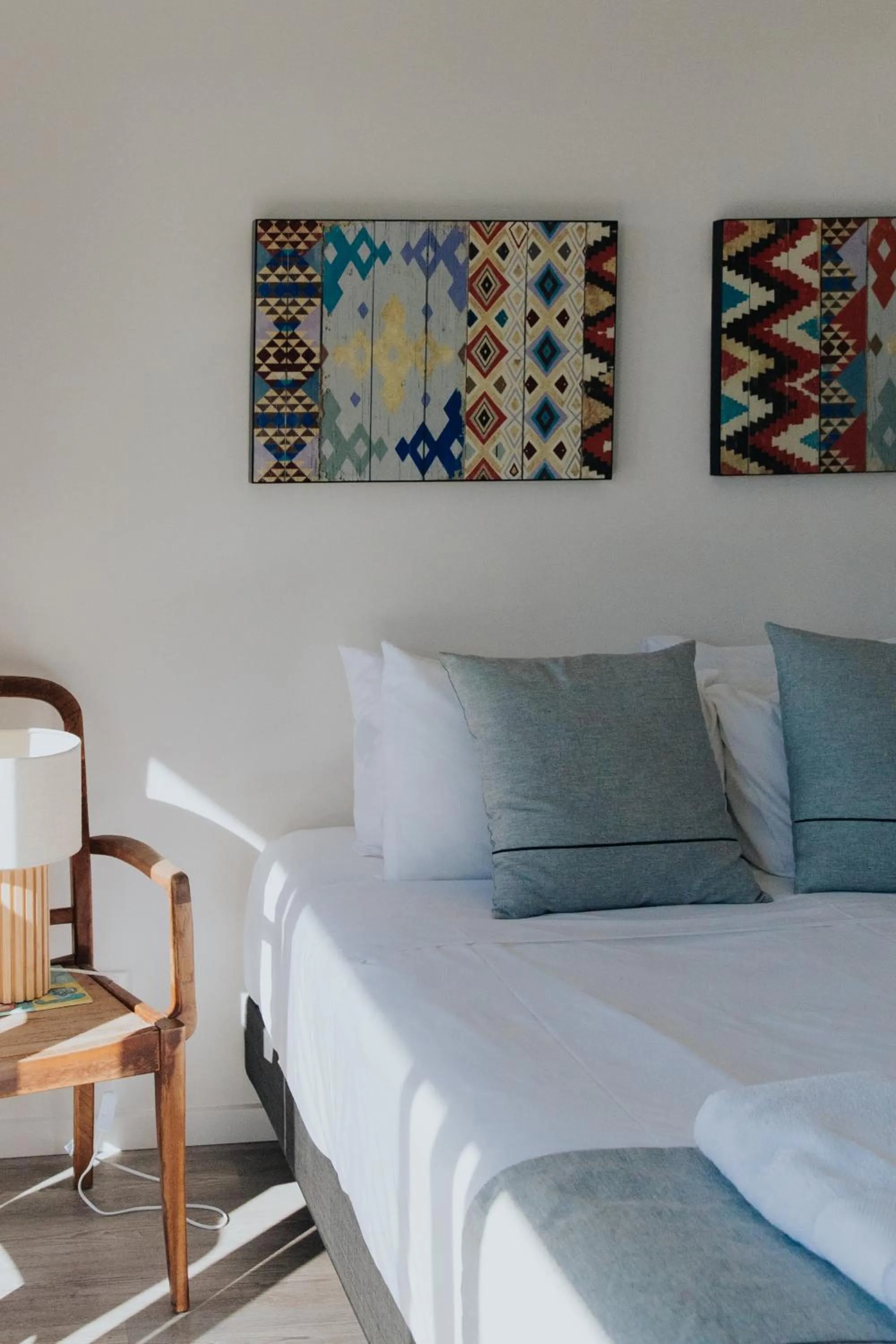 Decorative detail, Bed in Pandanus Palms Holiday Resort