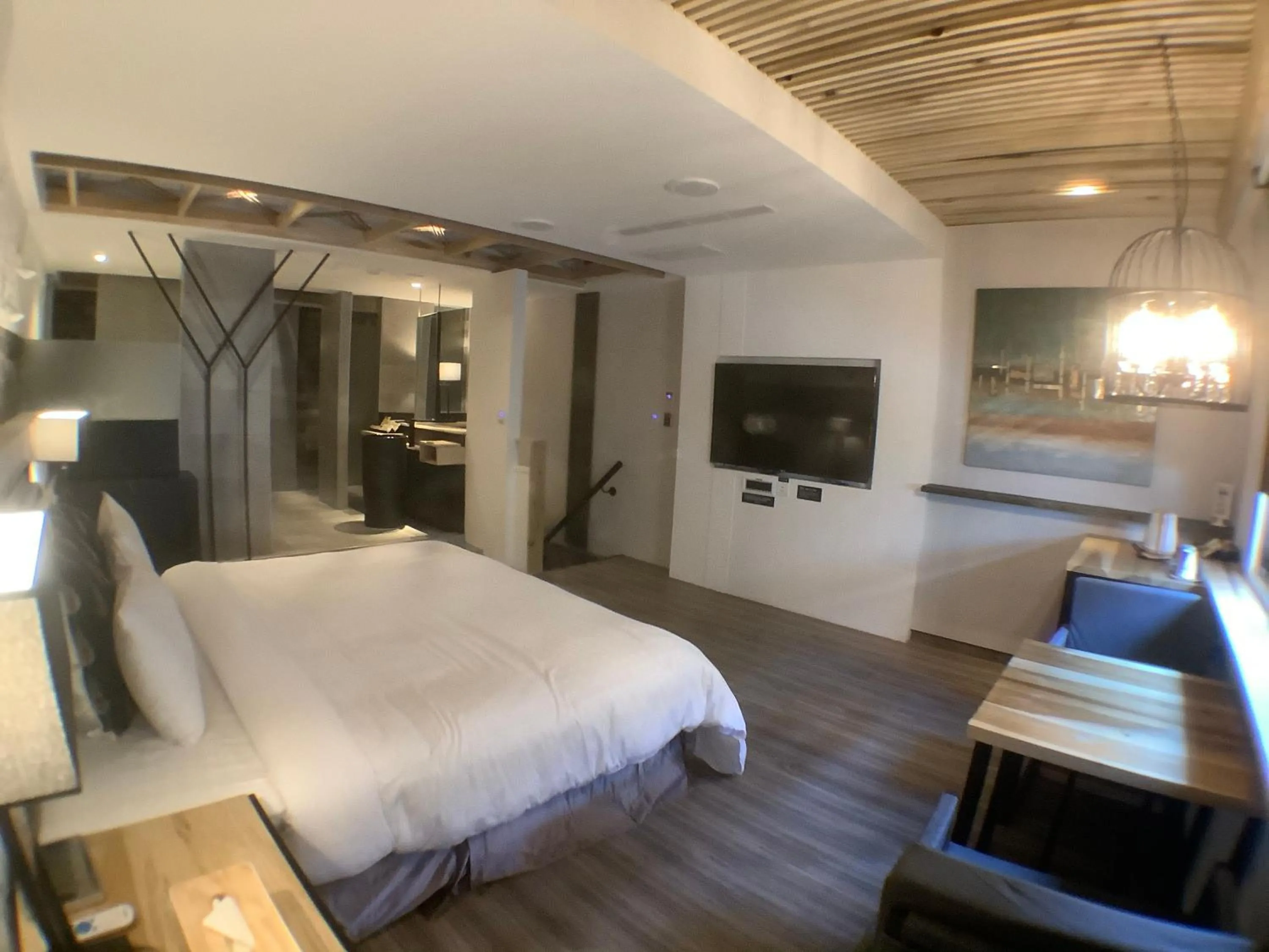 Bed in OUGE Motel Kaohsiung