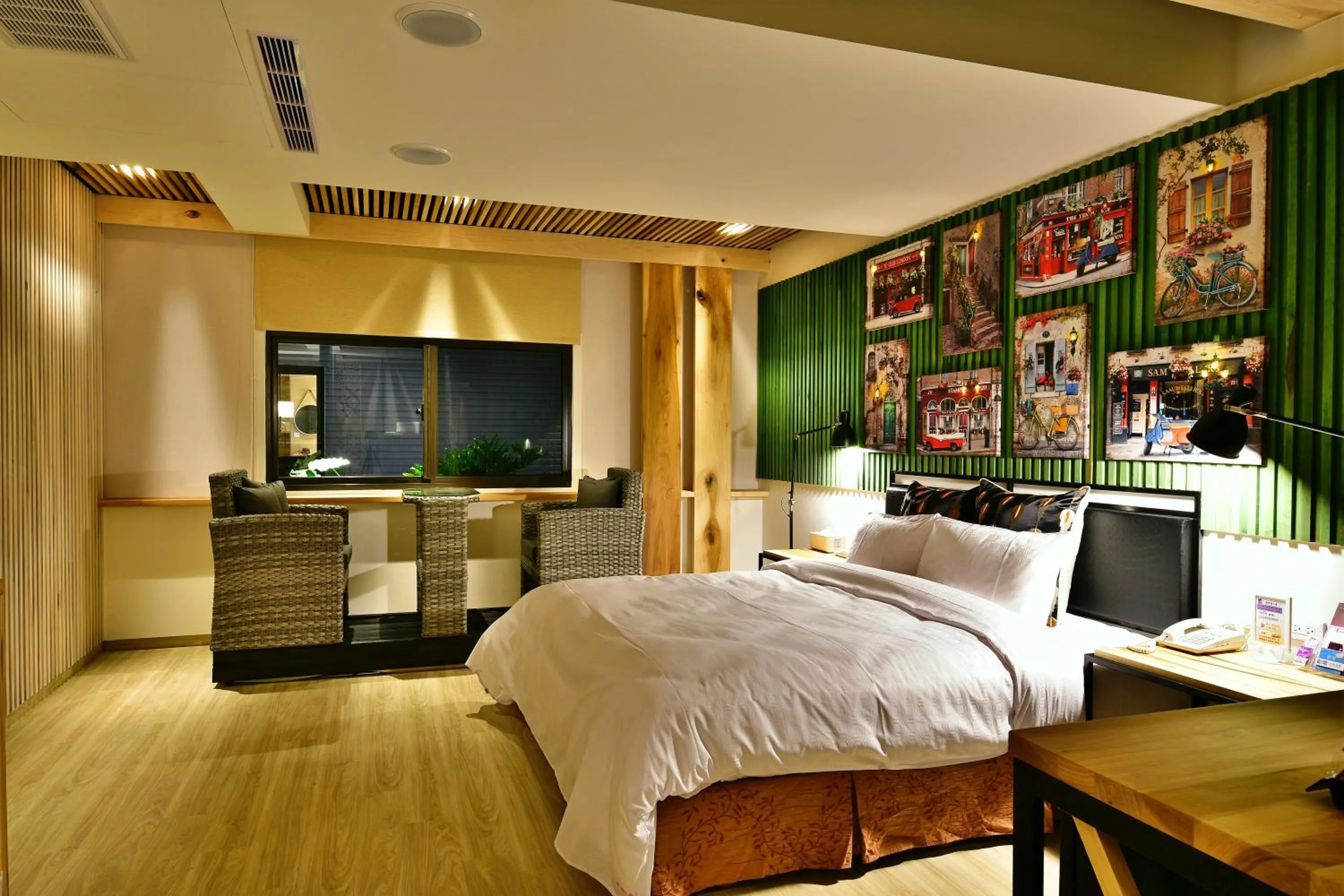 Bed in OUGE Motel Kaohsiung