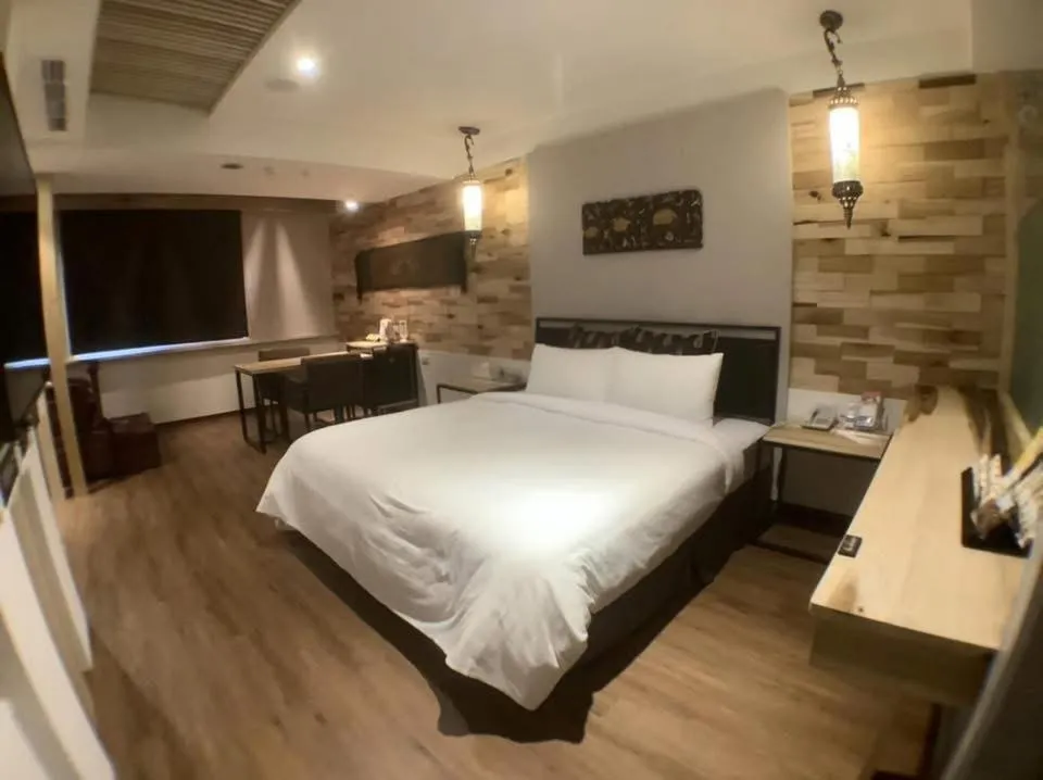 Bed in OUGE Motel Kaohsiung