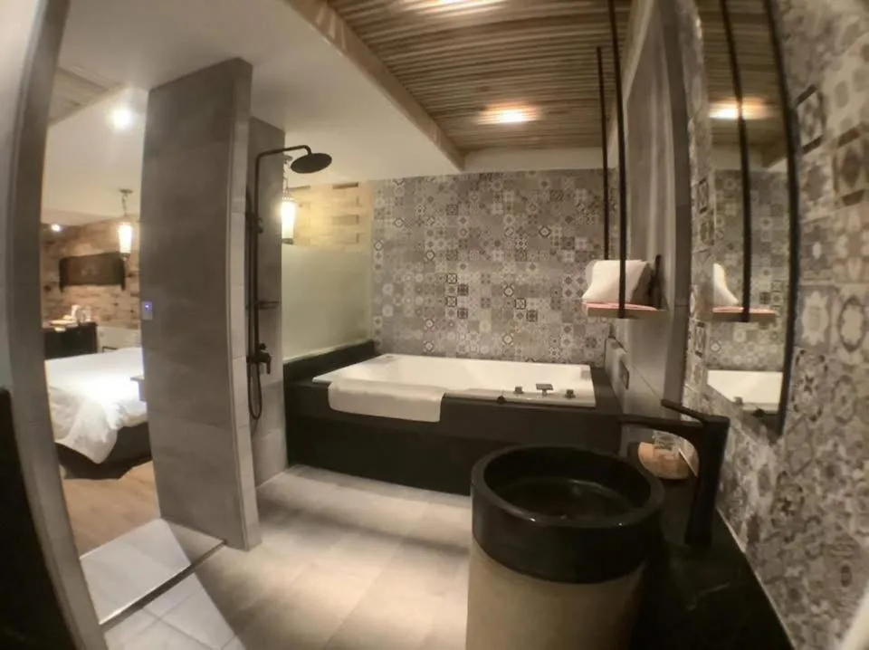 Bed in OUGE Motel Kaohsiung