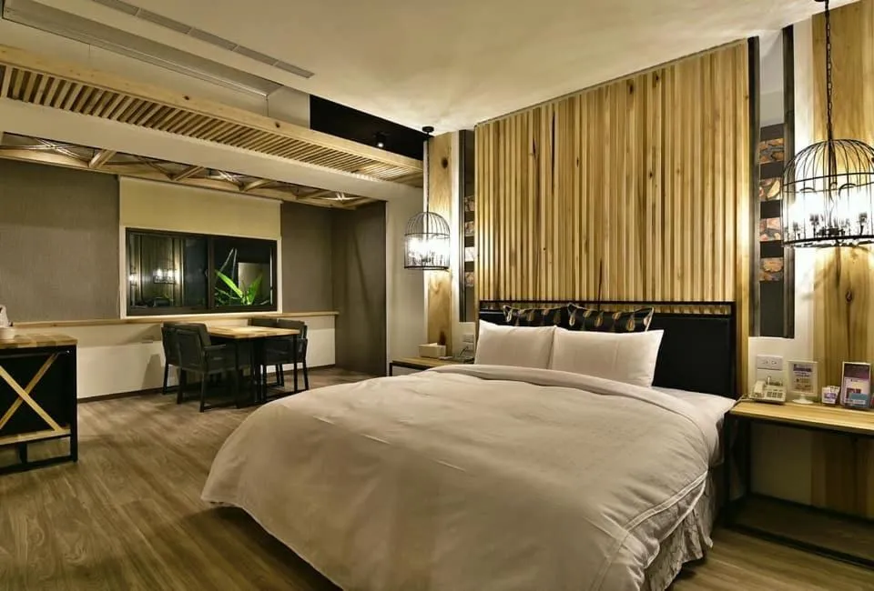 Bed in OUGE Motel Kaohsiung