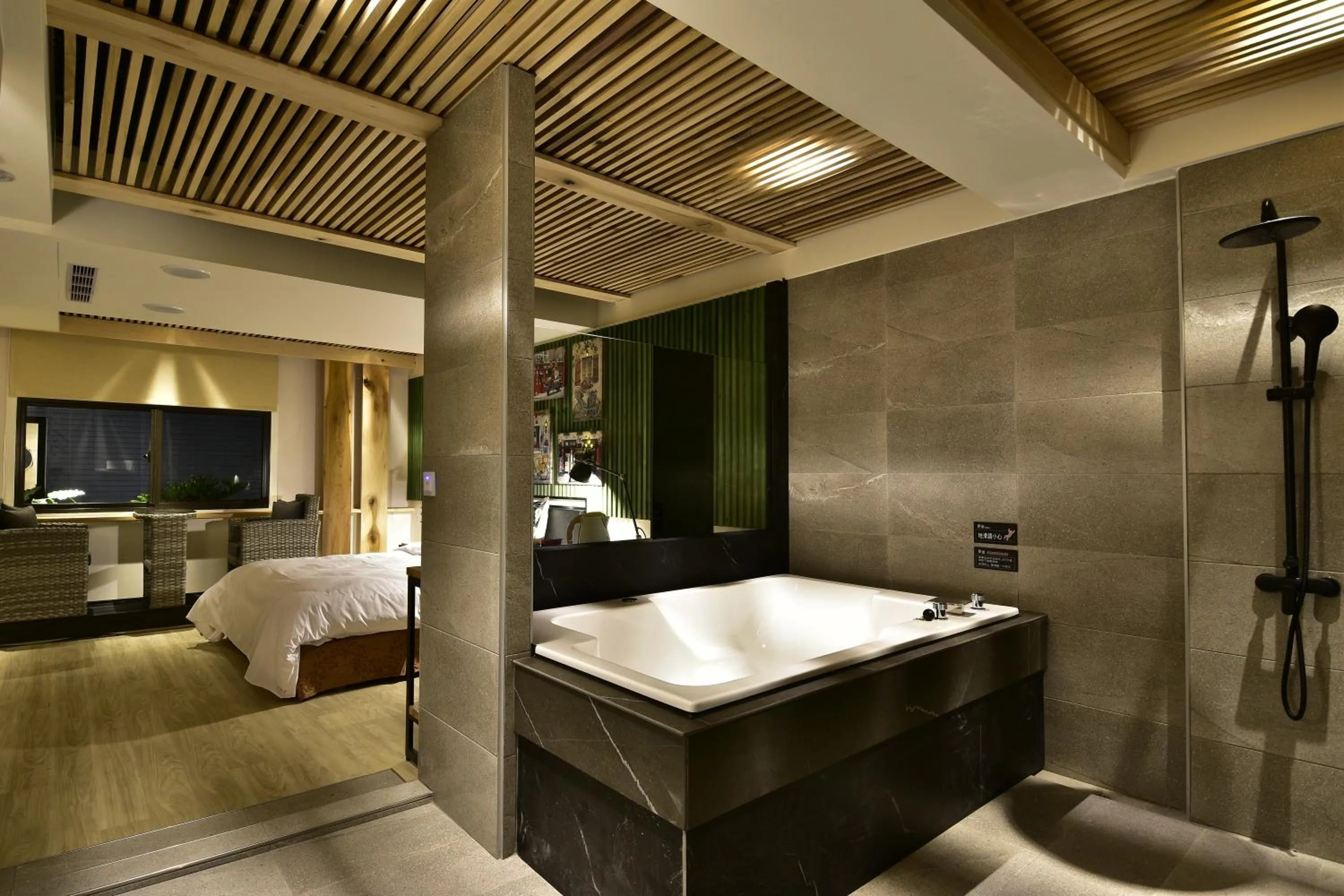 Bed in OUGE Motel Kaohsiung