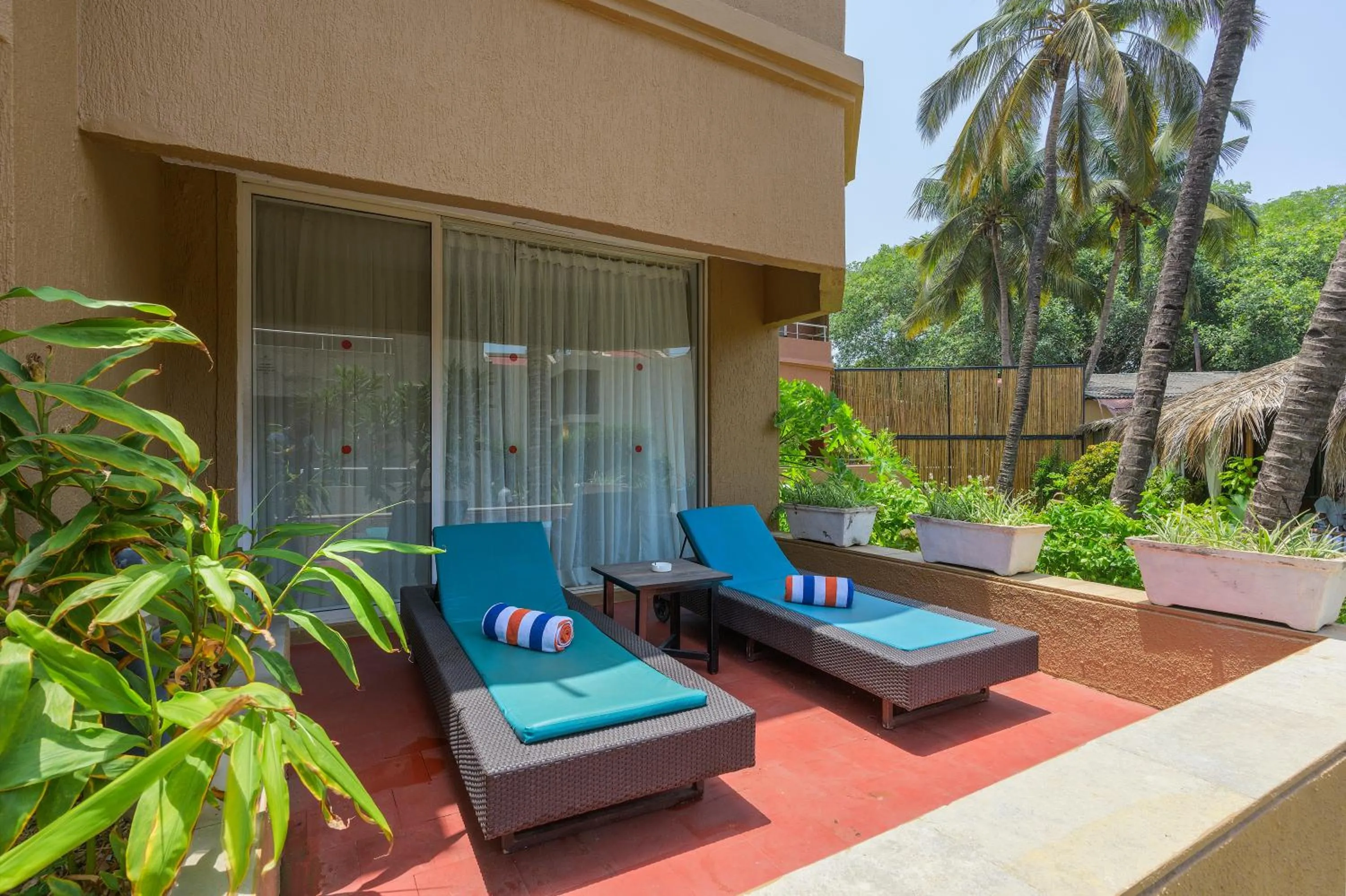 Patio in Whispering Palms Beach Resort