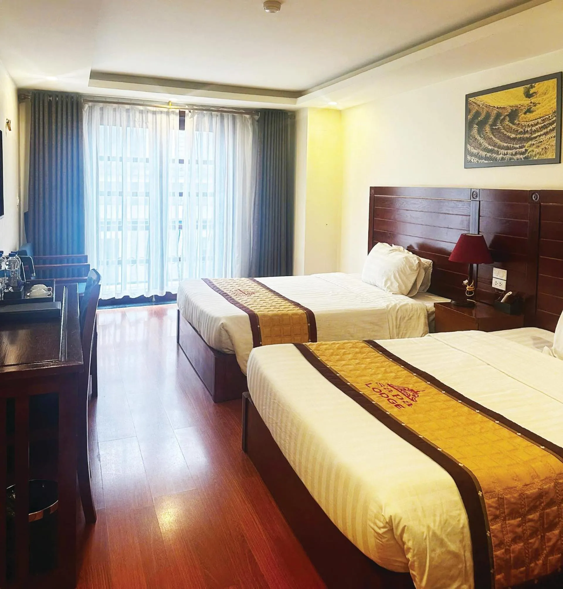 Bed in Sapa Lodge Hotel