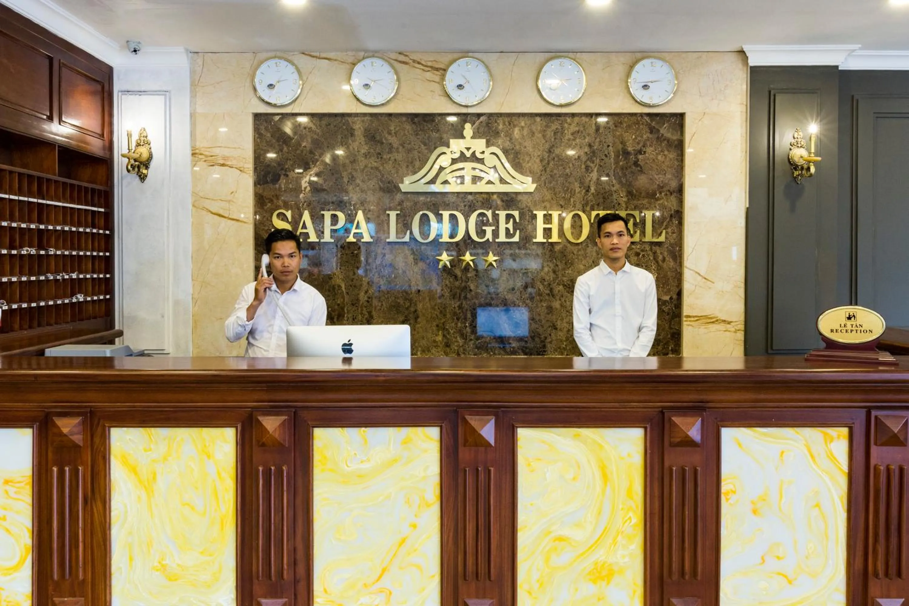 Lobby or reception in Sapa Lodge Hotel