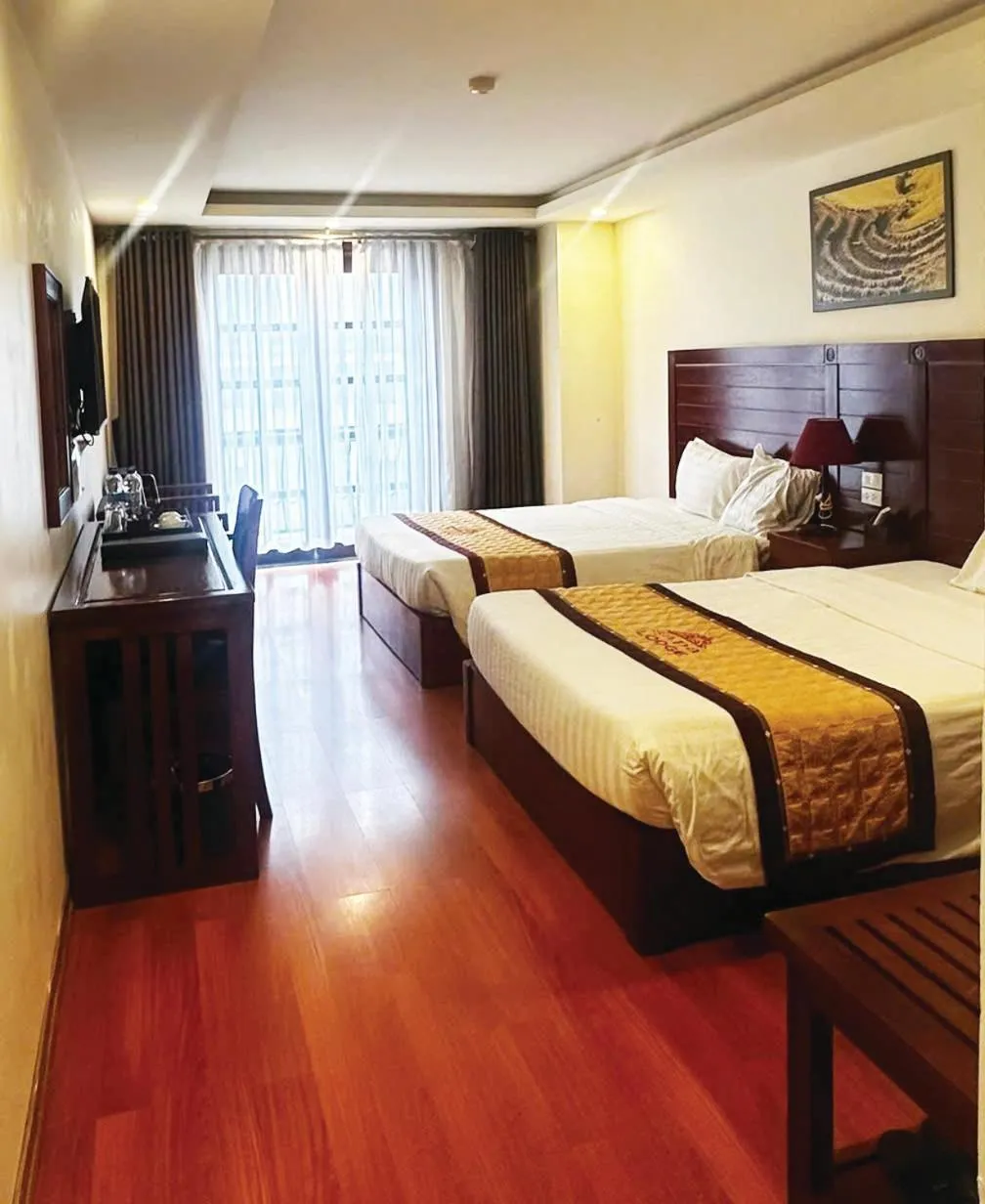 Bed in Sapa Lodge Hotel