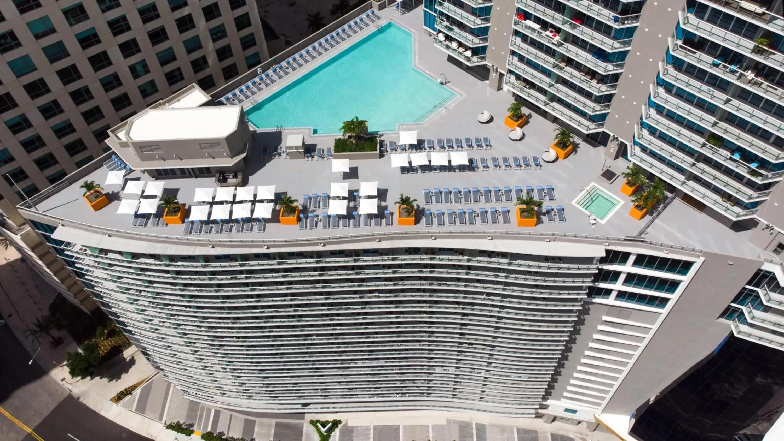 Swimming pool in Hyatt Centric Brickell Miami Swimming pool in Hyatt Centric Brickell Miami