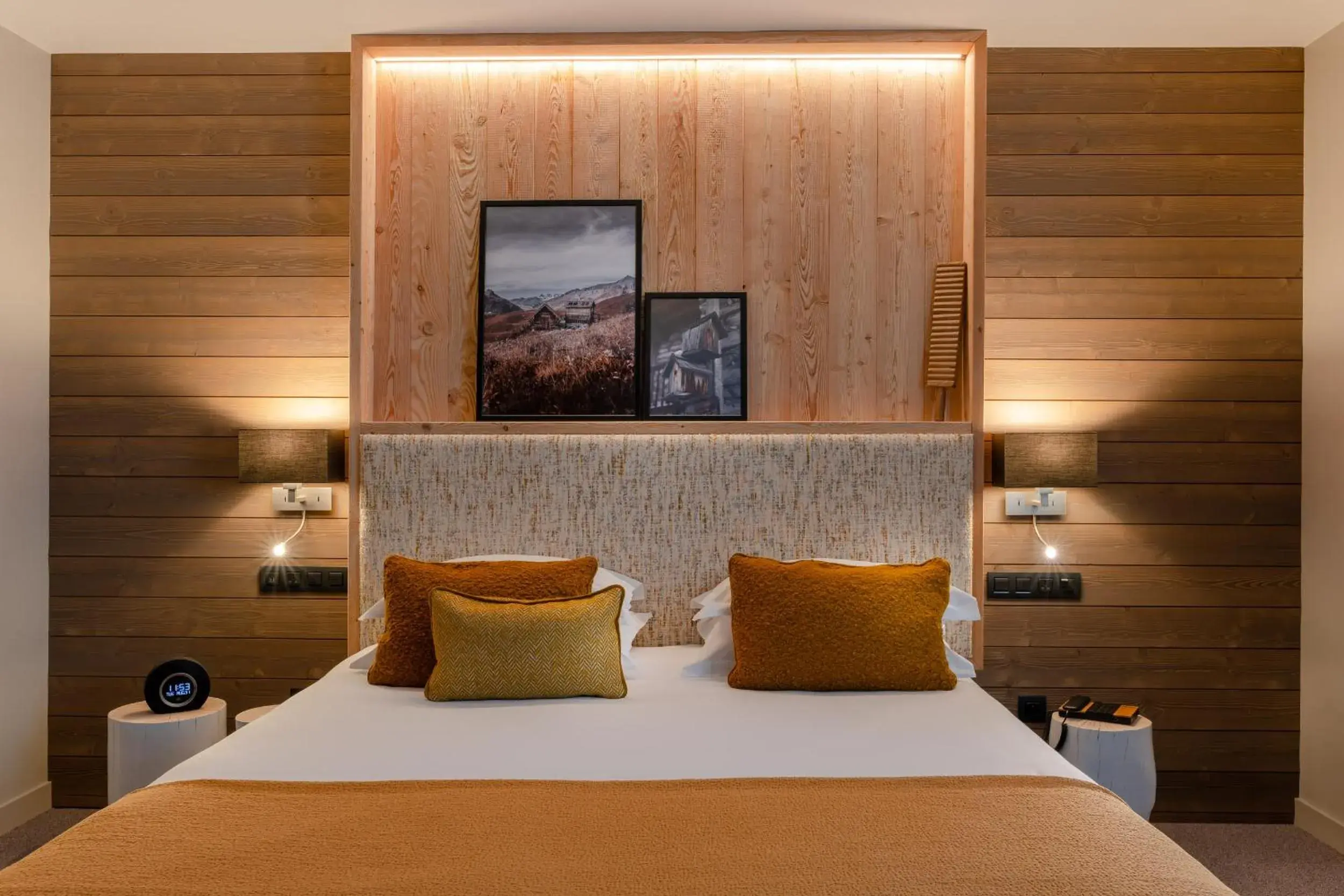 Bed in ILY Hotels & Spa La Rosiere Bed in ILY Hotels & Spa La Rosiere