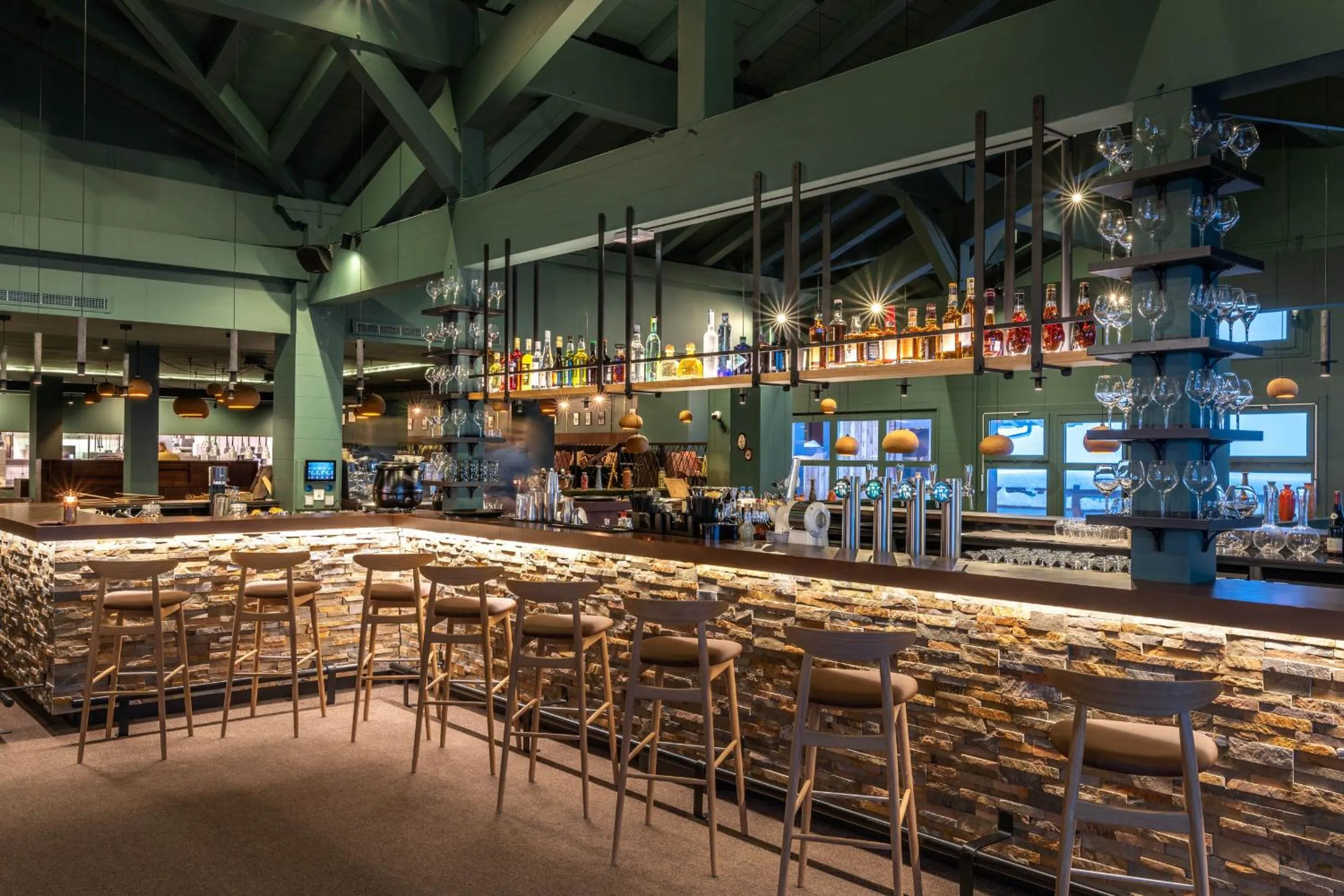 Lounge or bar in ILY Hotels & Spa La Rosiere