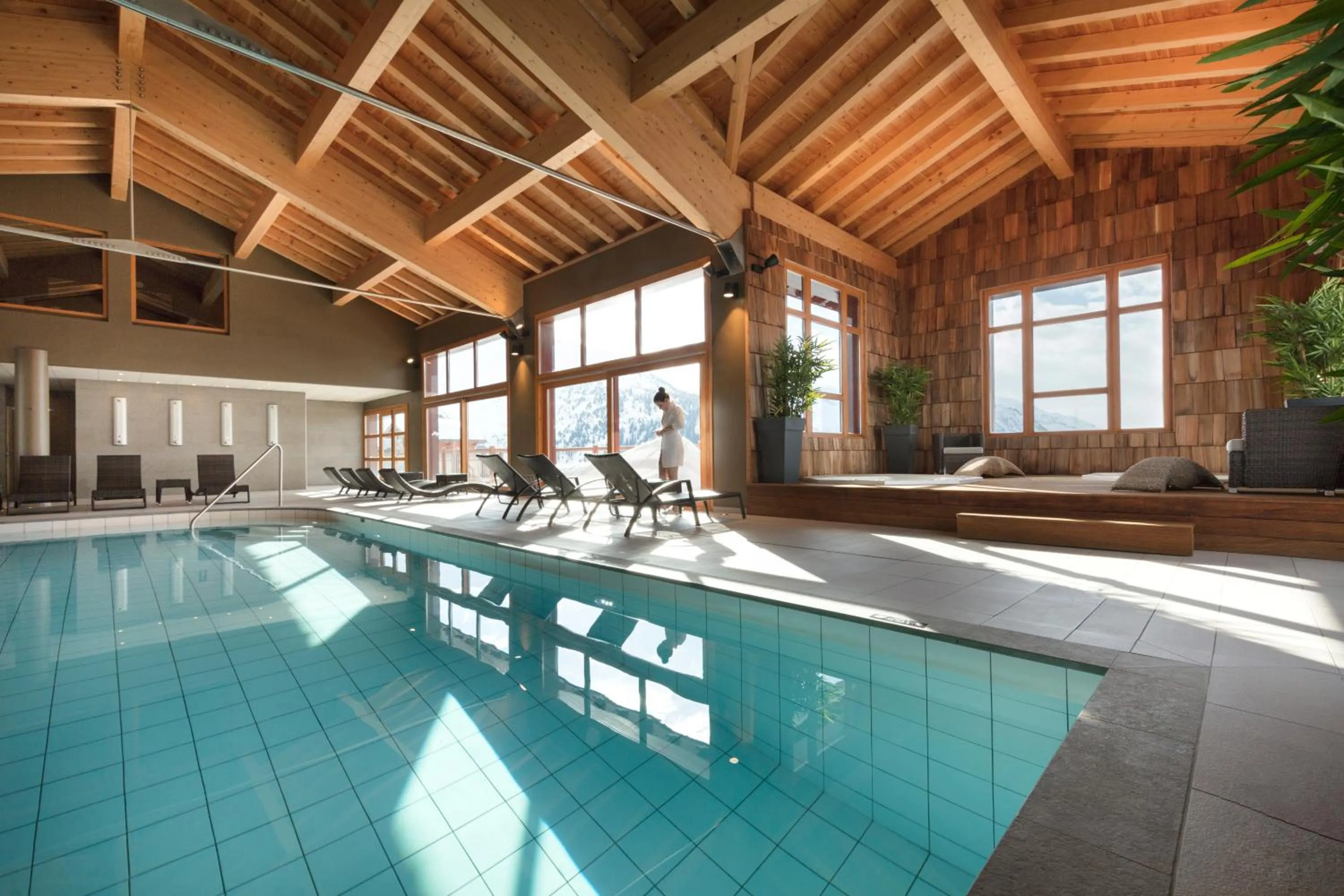 Swimming pool in ILY Hotels & Spa La Rosiere