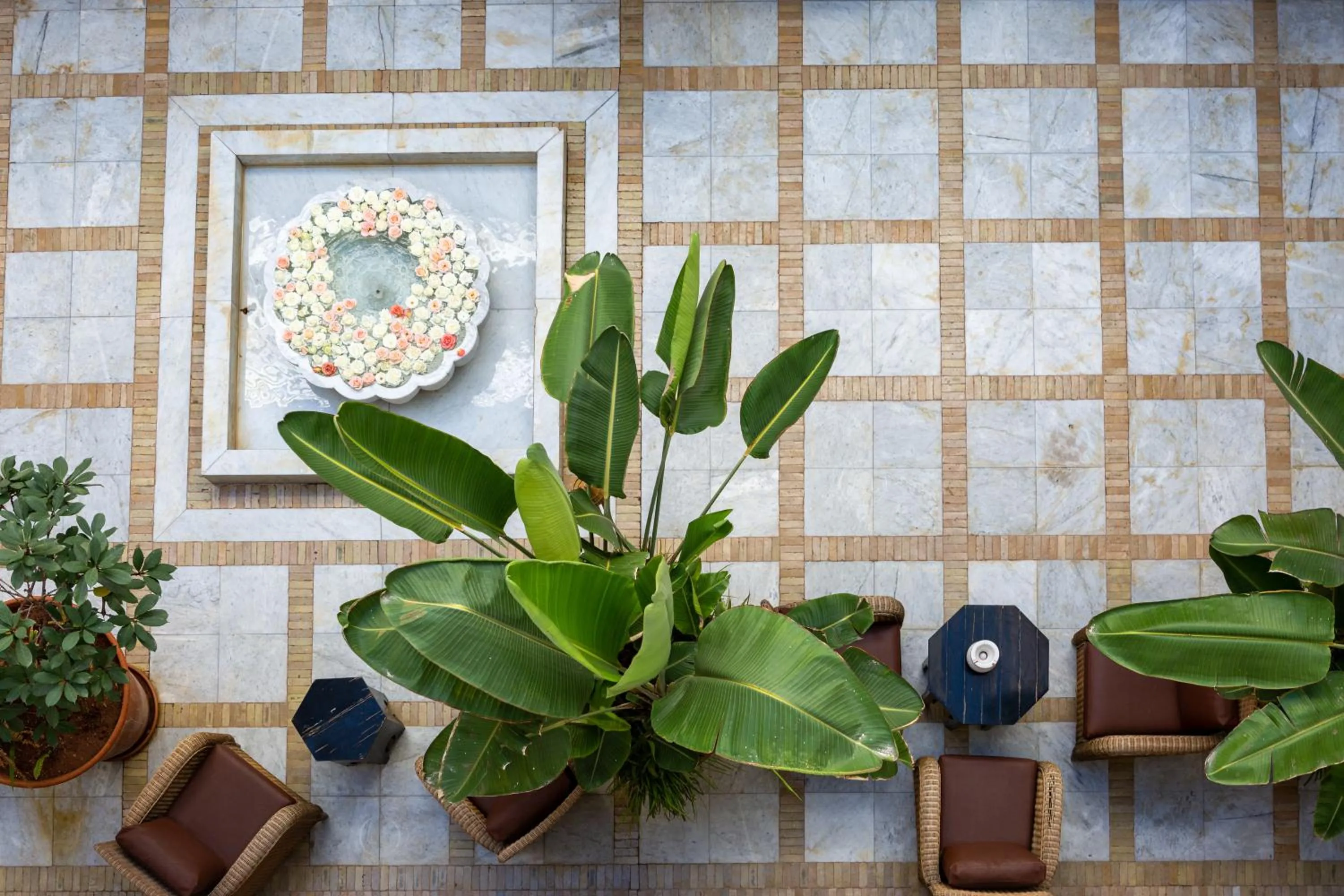 Patio in Le Riad Villa Blanche