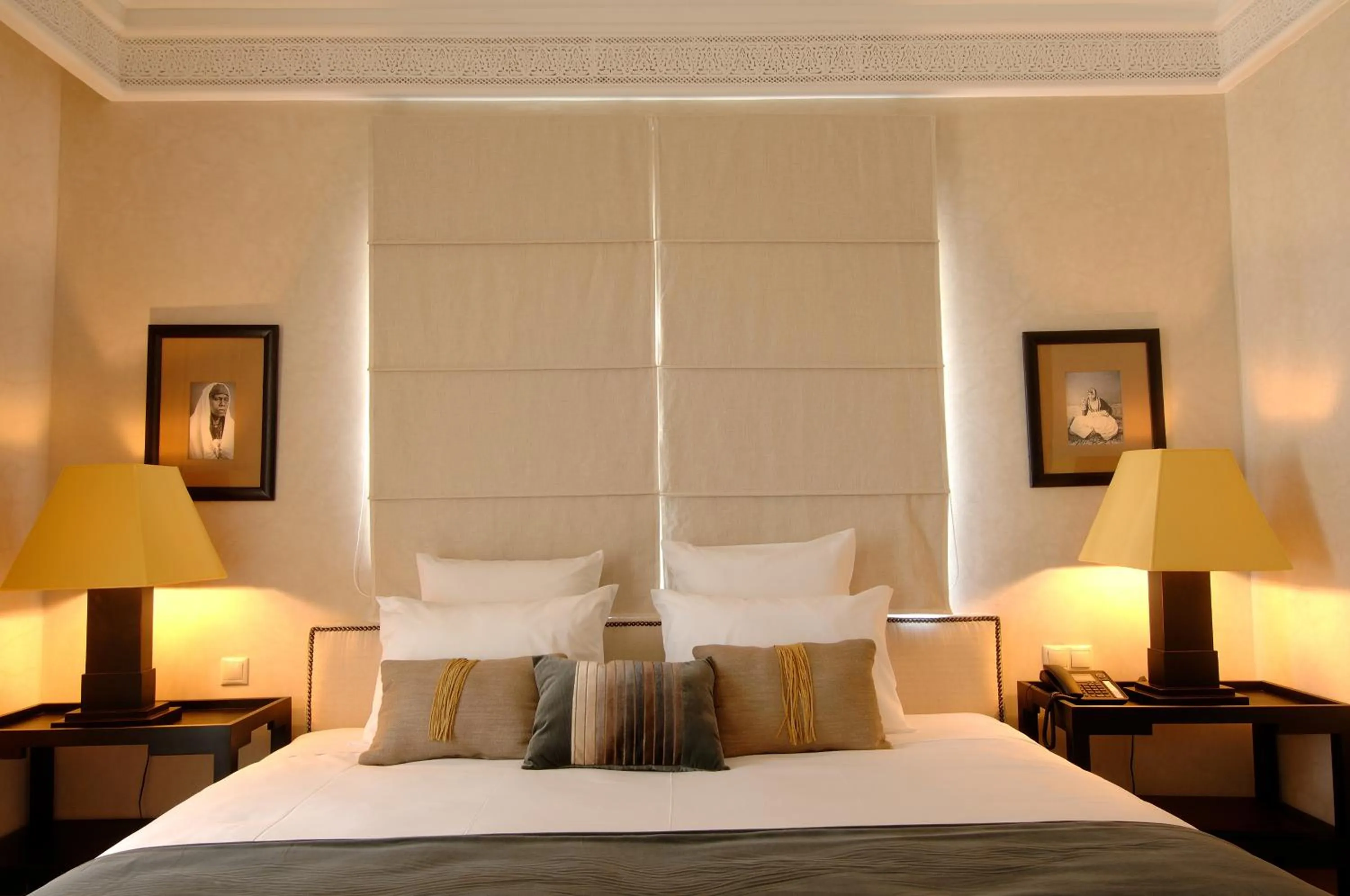 Decorative detail, Bed in Le Riad Villa Blanche