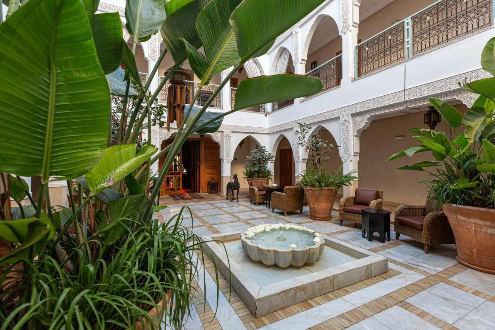Patio in Le Riad Villa Blanche