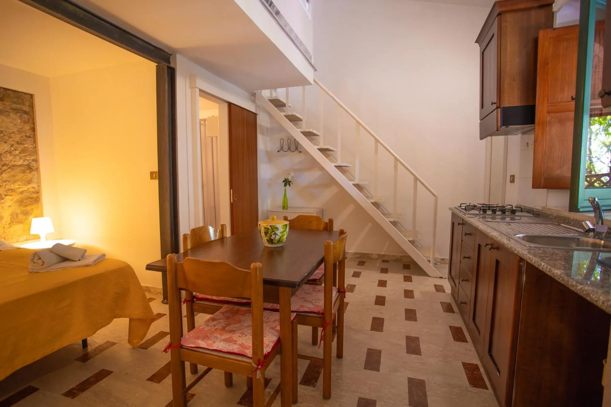 kitchen in Residenza Giancesare Family Apartments