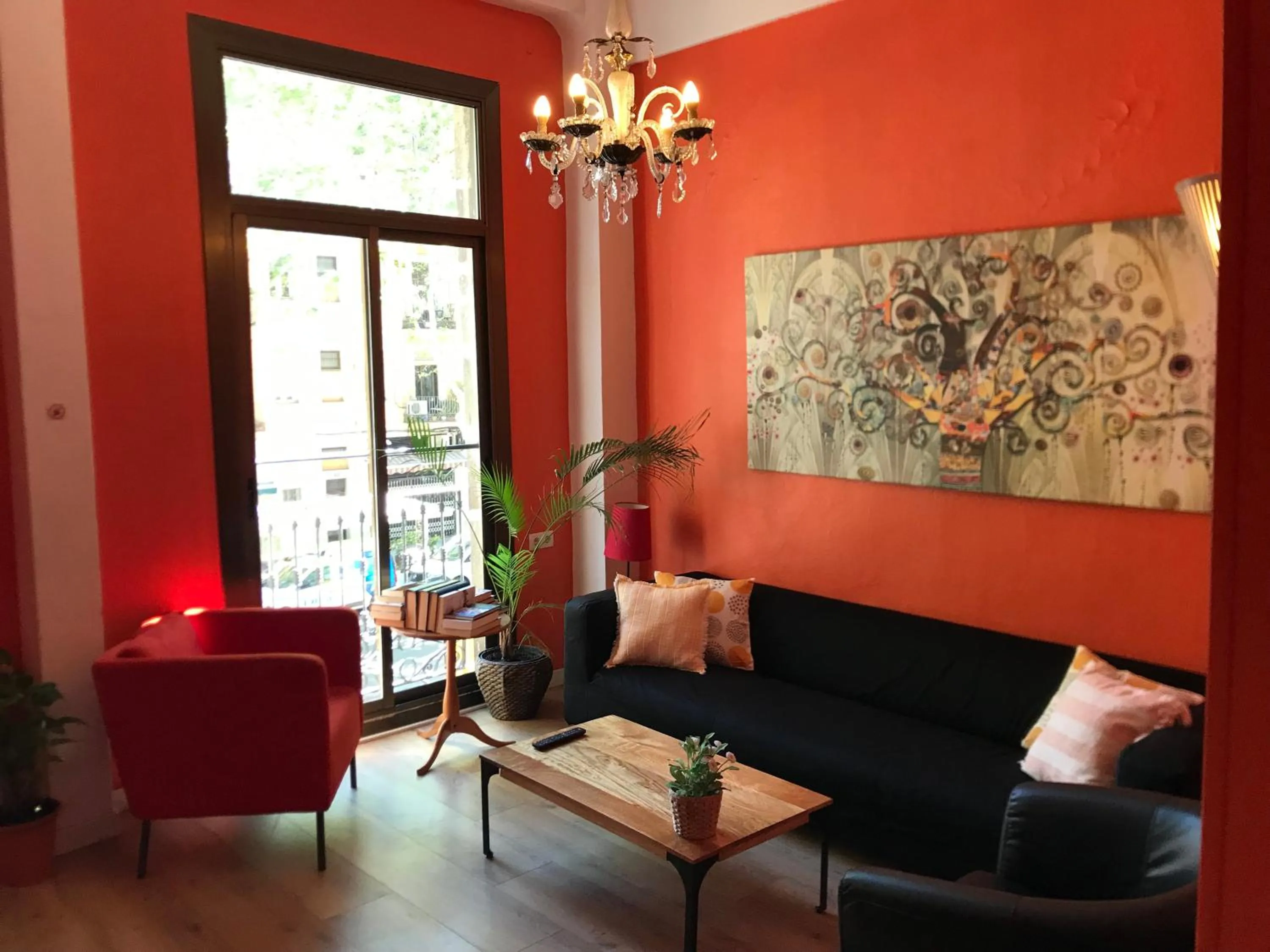 Living room in Paraiso Hostel