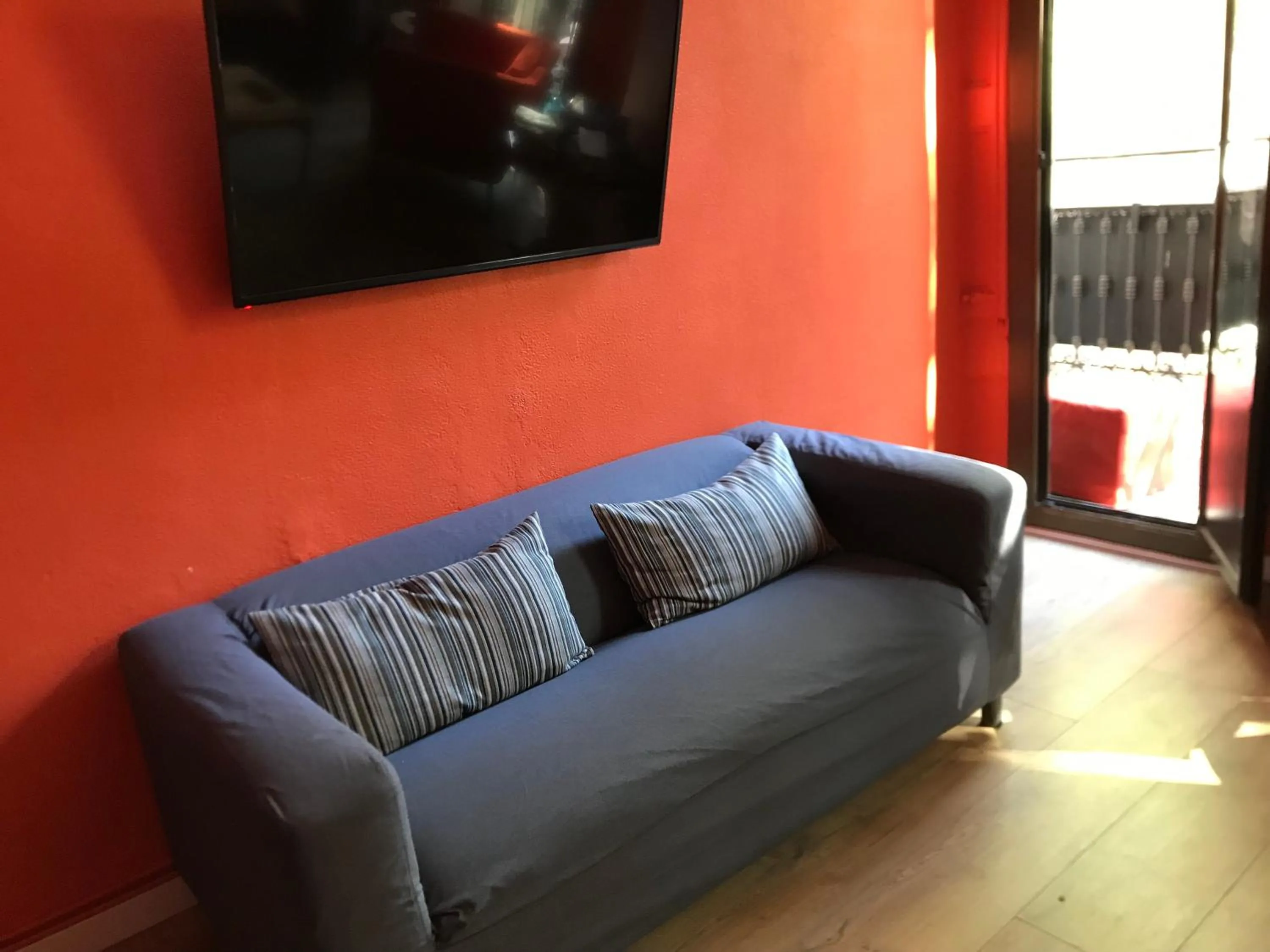 Seating area in Paraiso Hostel