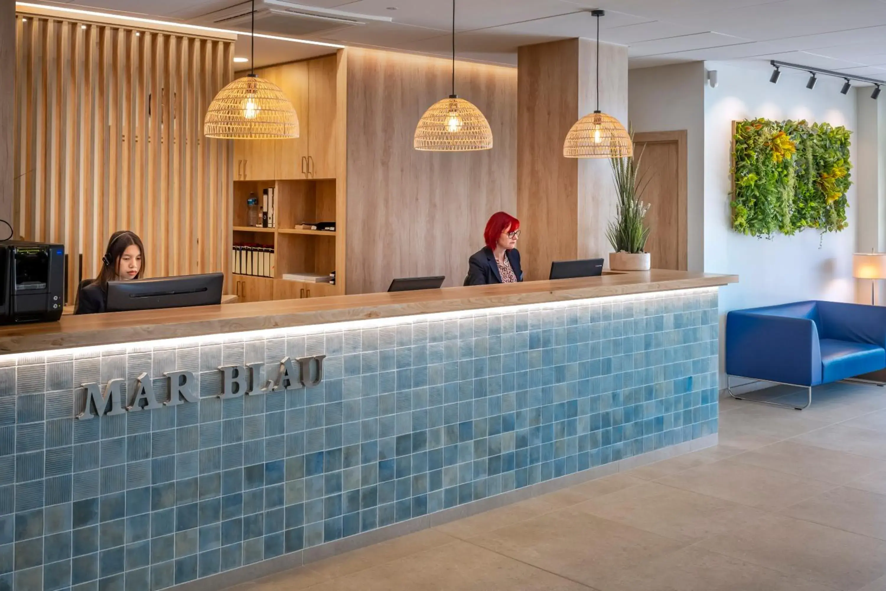 Lobby or reception in Hotel Mar Blau Lobby or reception in Hotel Mar Blau
