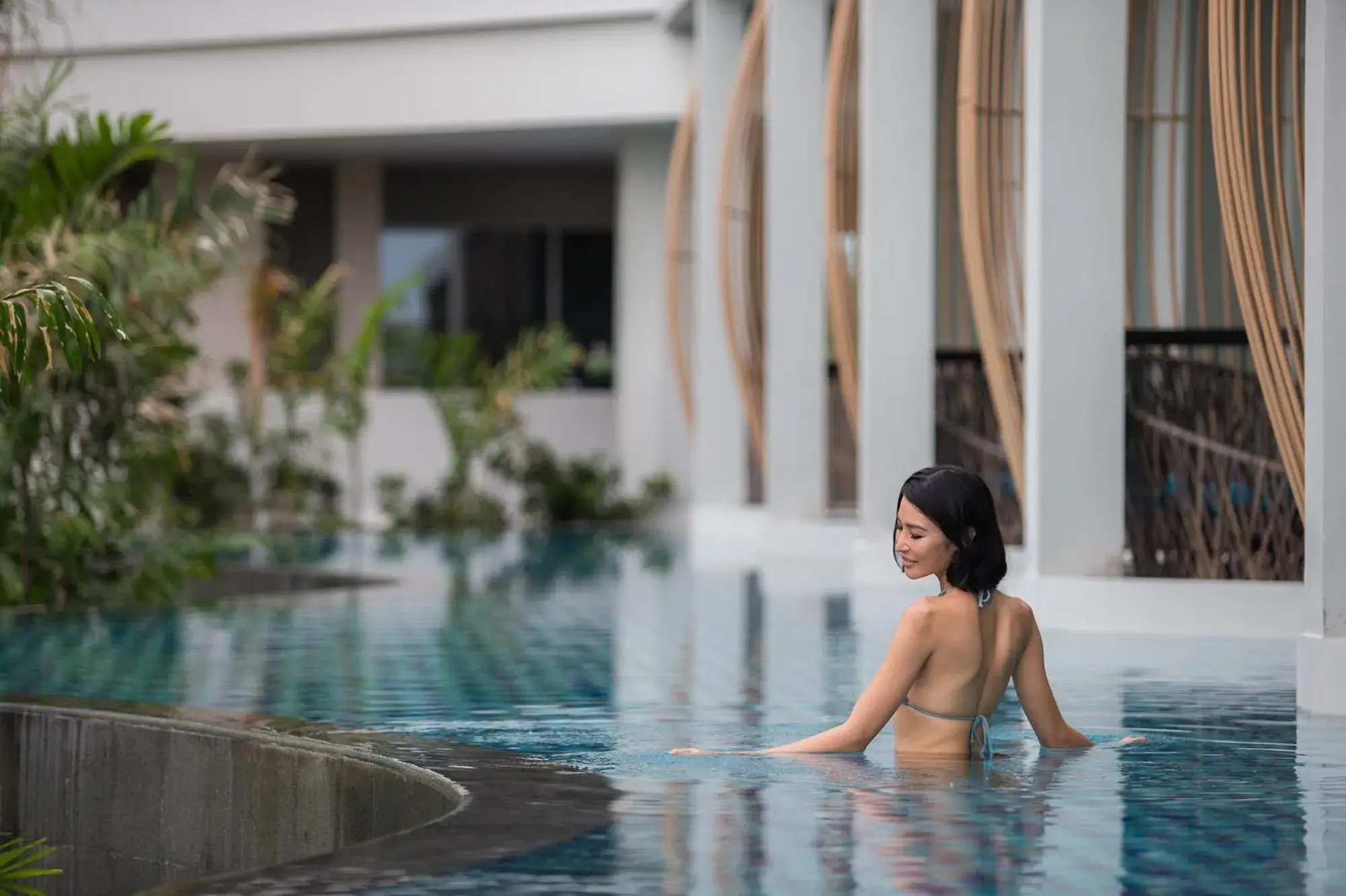Swimming pool in Hotel Santika Premiere Beach Resort Belitung Swimming pool in Hotel Santika Premiere Beach Resort Belitung