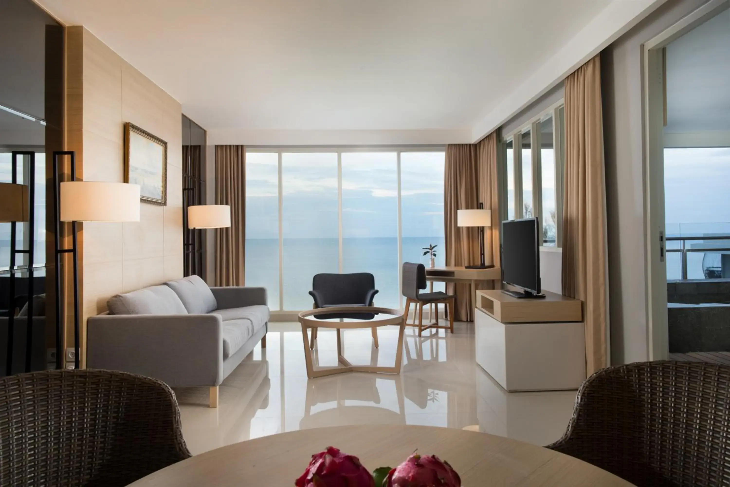 Living room in Hotel Santika Premiere Beach Resort Belitung Living room in Hotel Santika Premiere Beach Resort Belitung