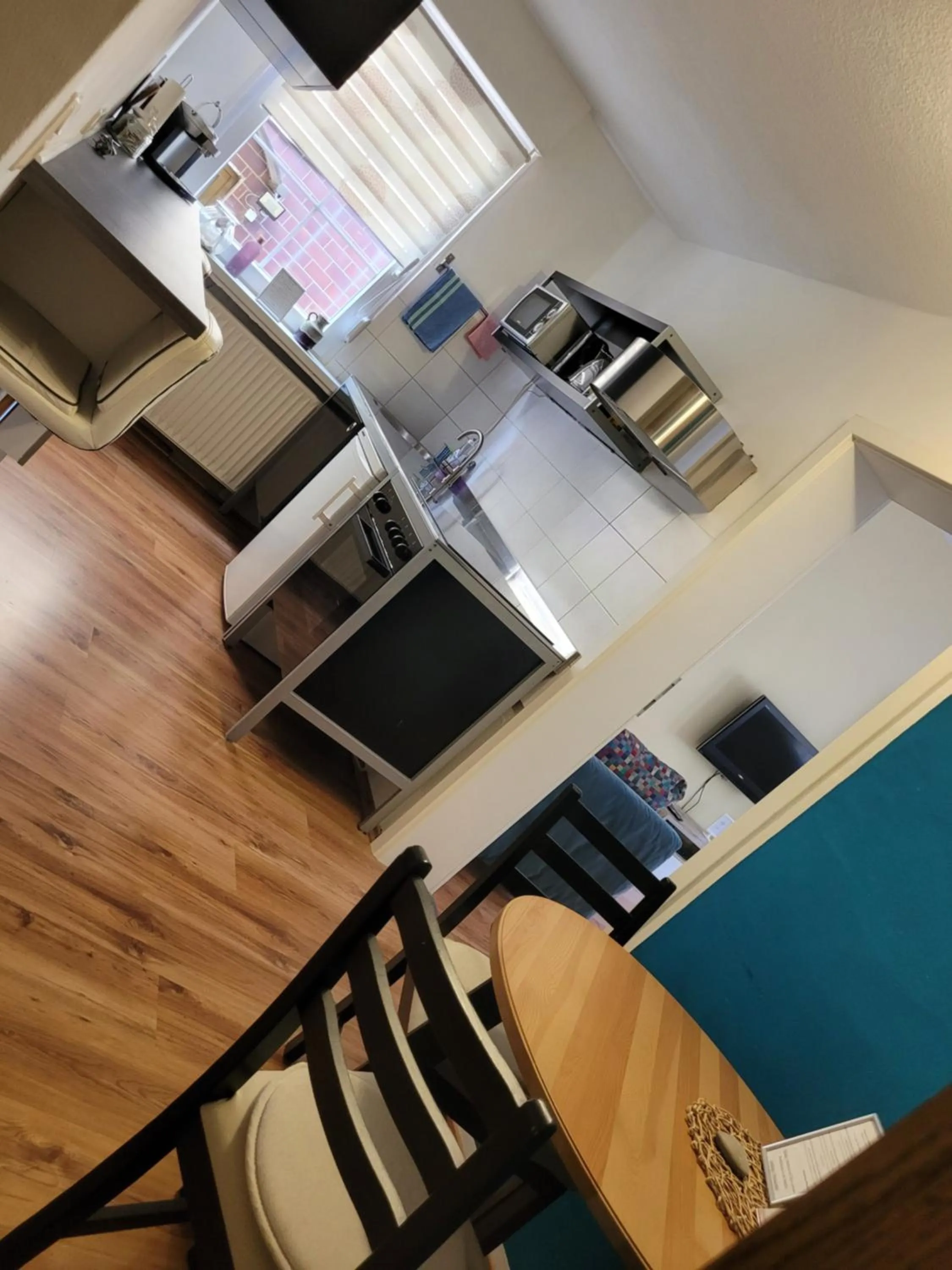 Kitchen or kitchenette in Gästehaus Kampik