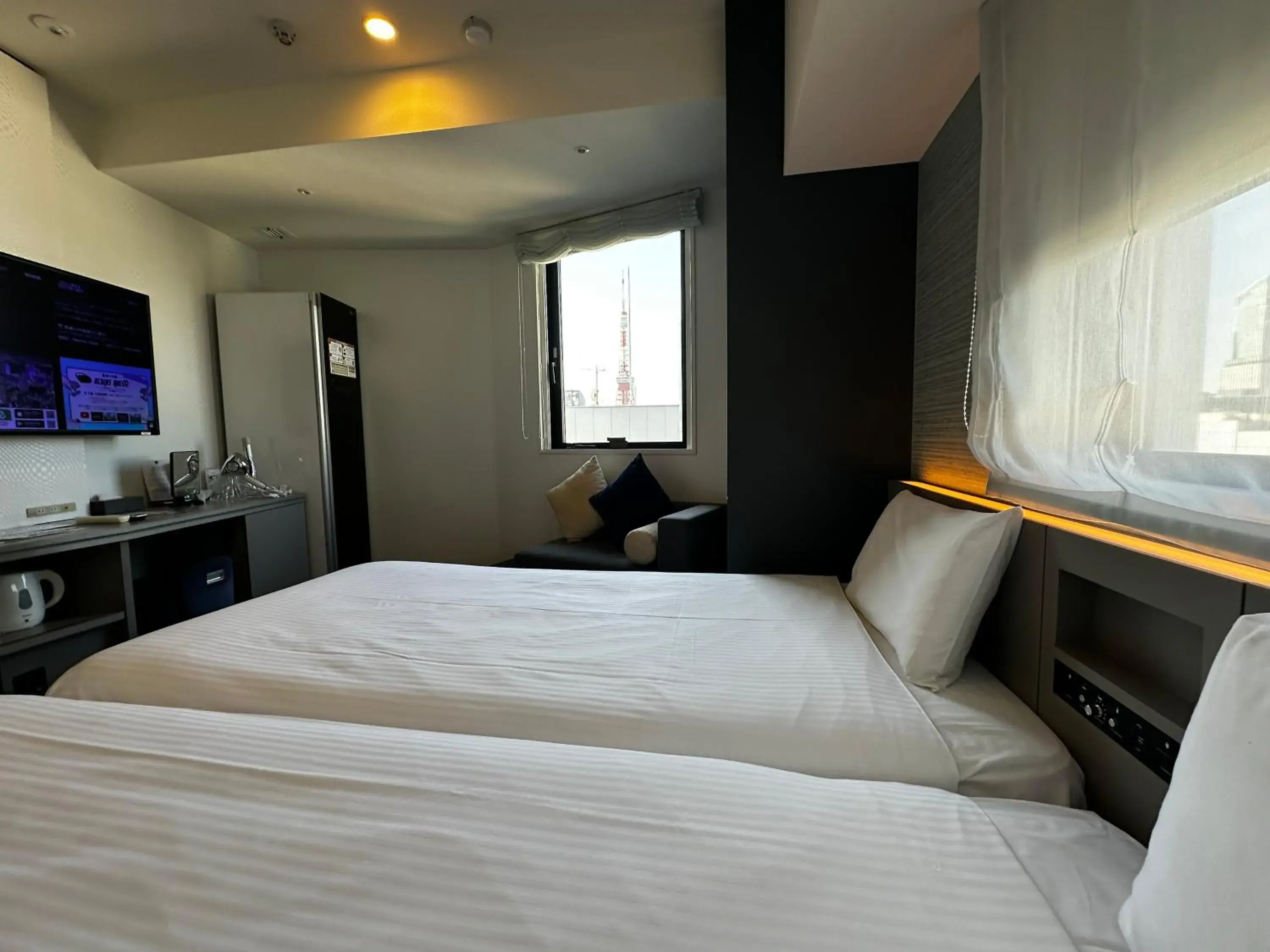 City view, Bed in Henn na Hotel Tokyo Hamamatsucho City view, Bed in Henn na Hotel Tokyo Hamamatsucho