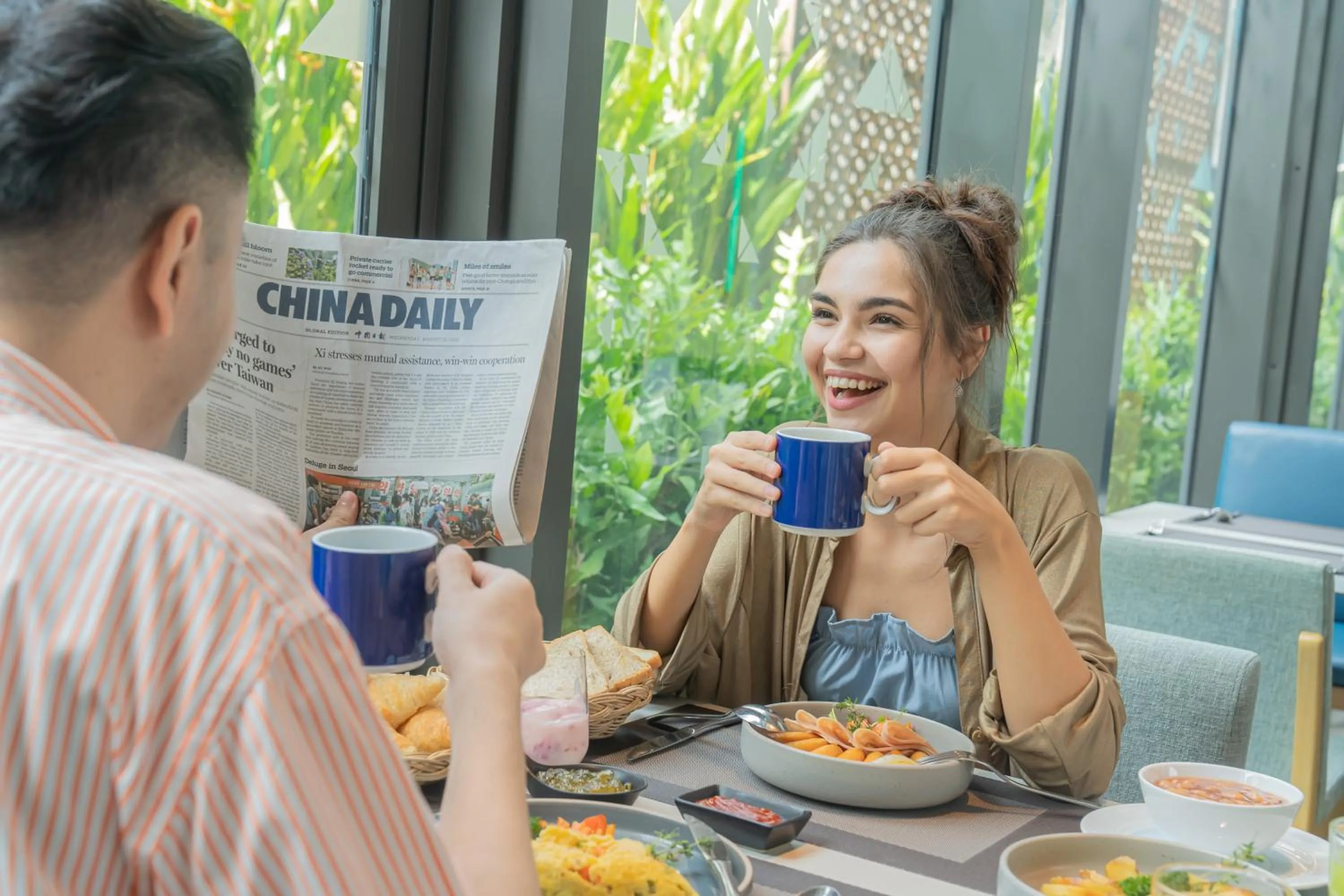 Breakfast in Holiday Inn Express Bangkok Soi Soonvijai by IHG