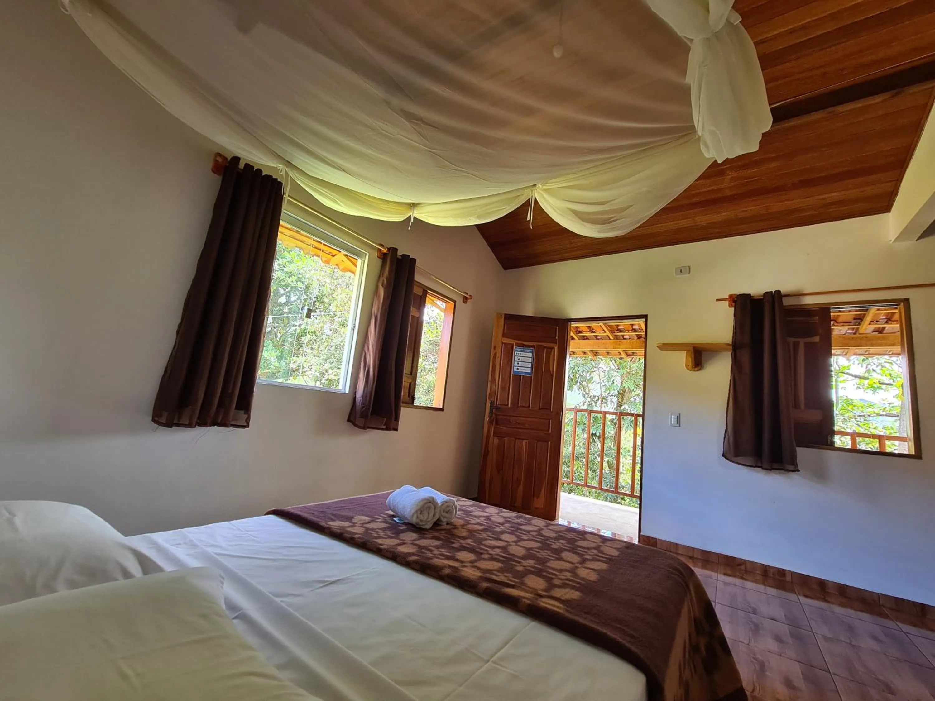 Bed in Casa da Trilha