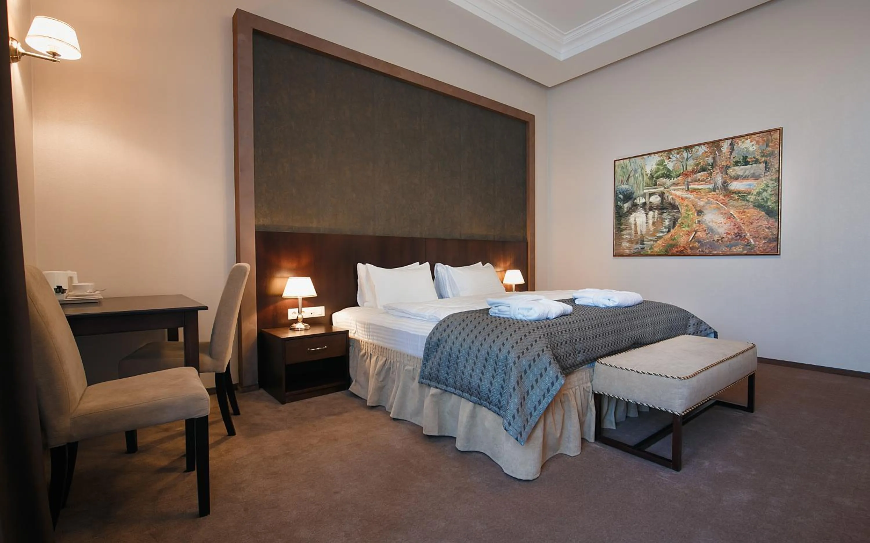 Bed in Tsunami Spa Hotel