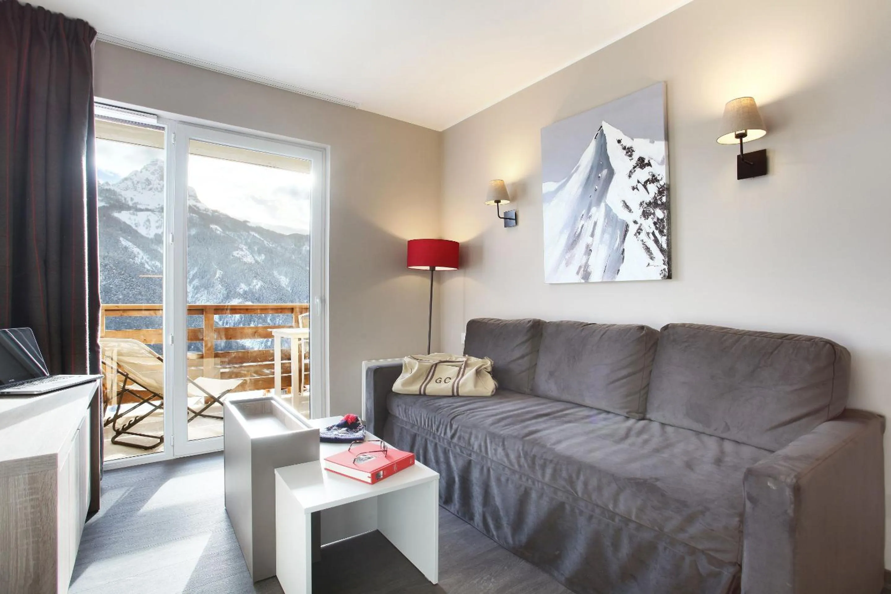 Seating area in Résidence Odalys Le Village de Praroustan