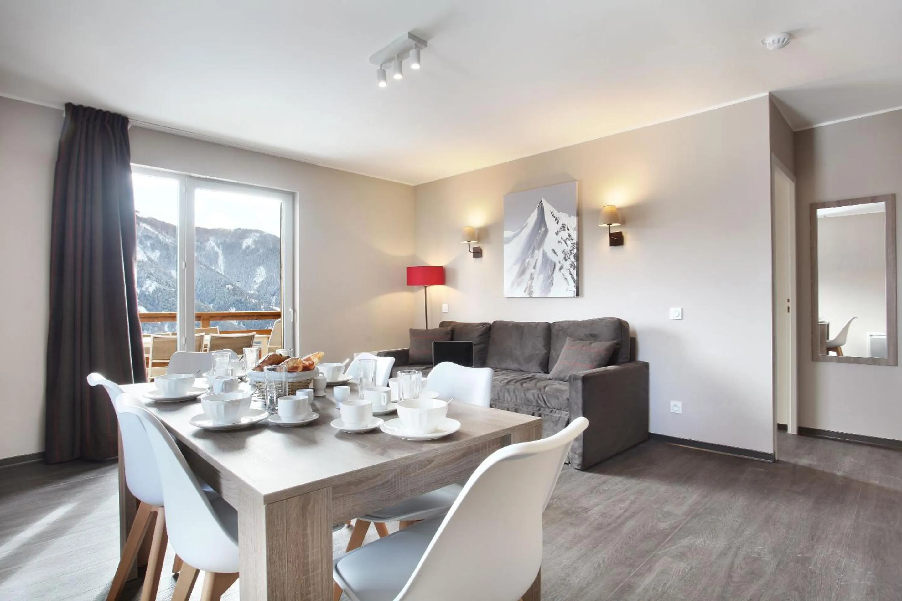 Seating area in Résidence Odalys Le Village de Praroustan