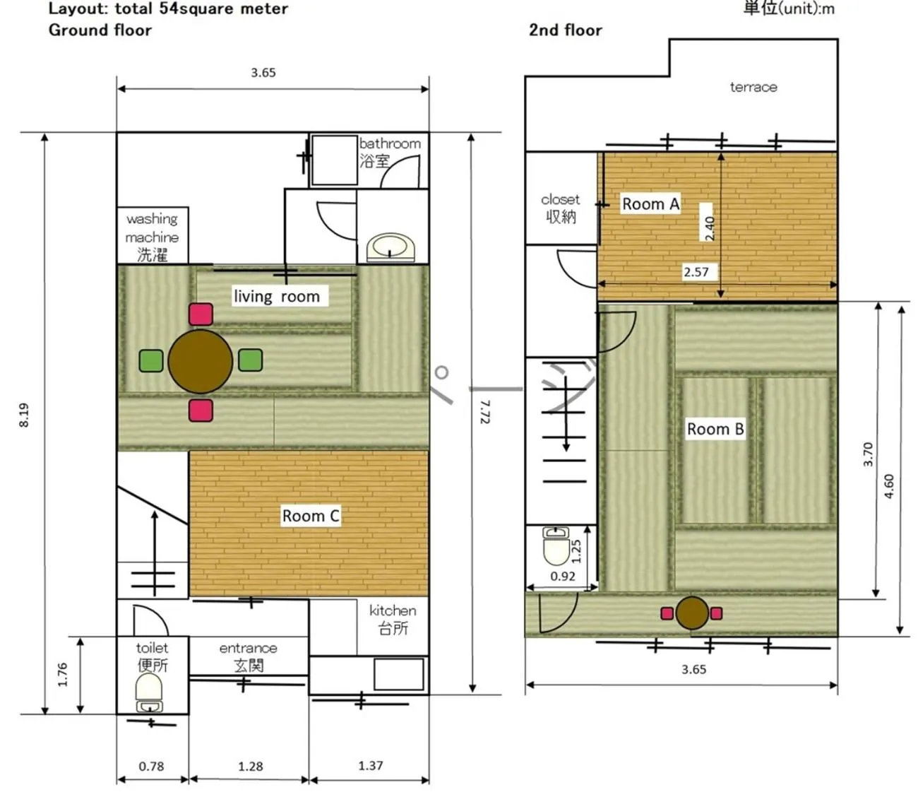 Floor plan in Oyado Tofukuji 2