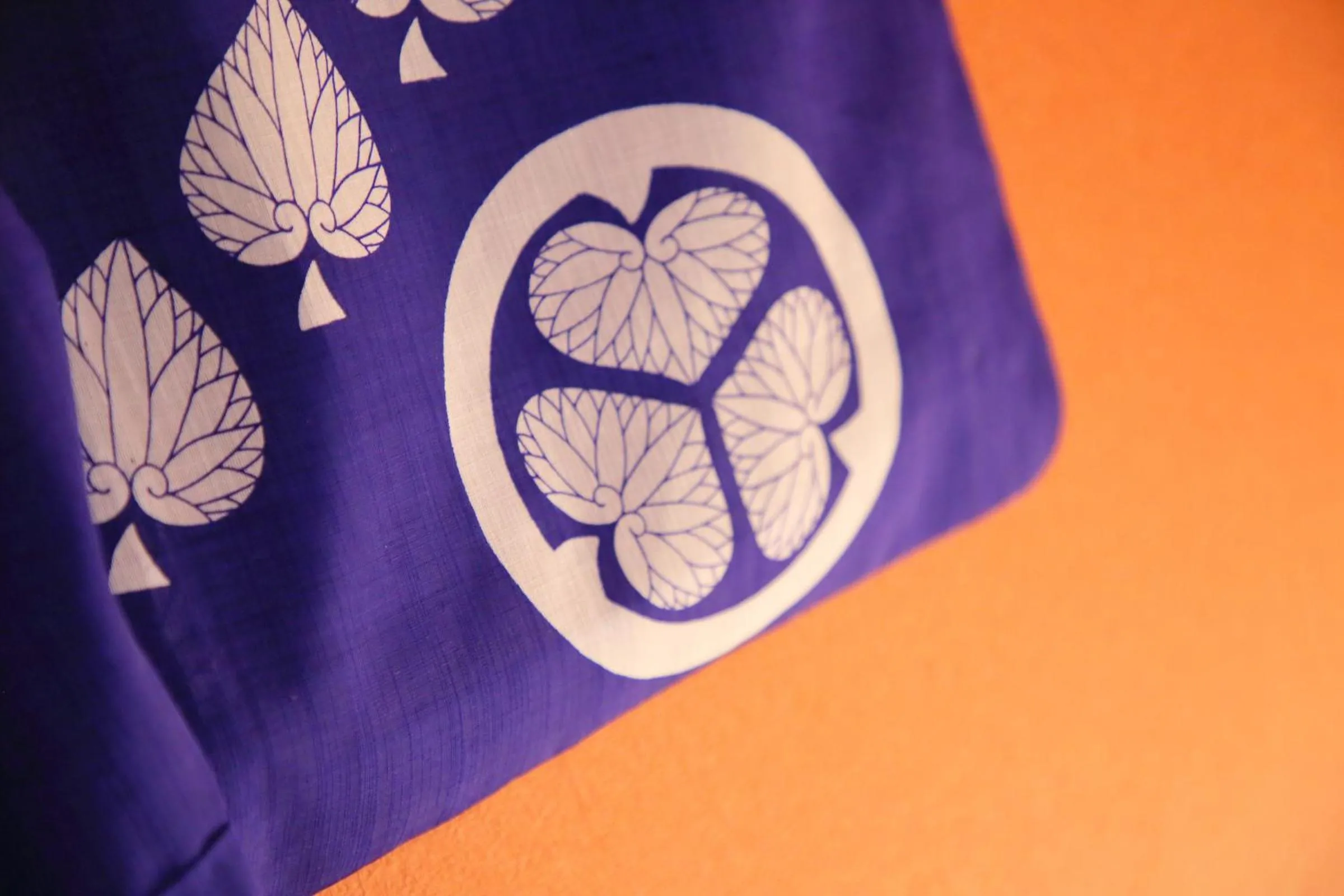 Decorative detail, Bed in Oyado Tofukuji 2