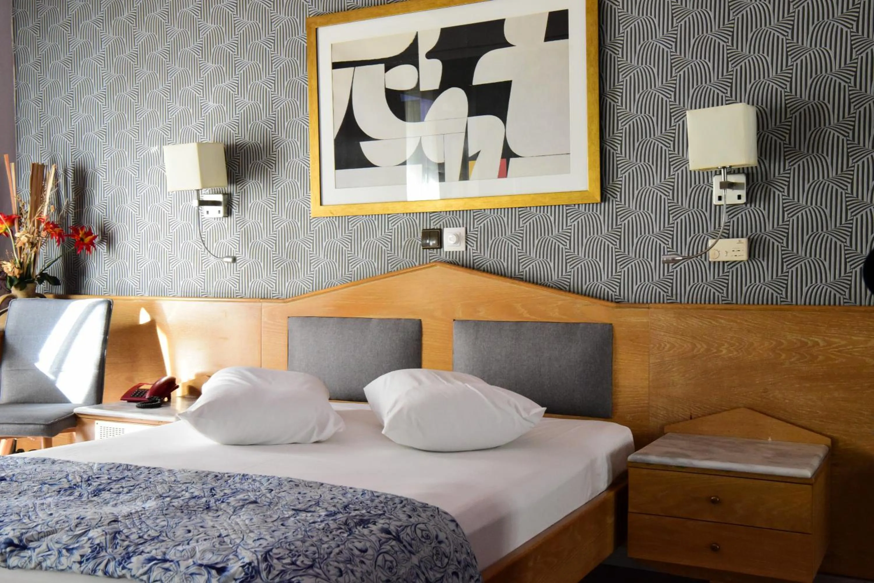 Bedroom, Bed in Eva Hotel Piraeus