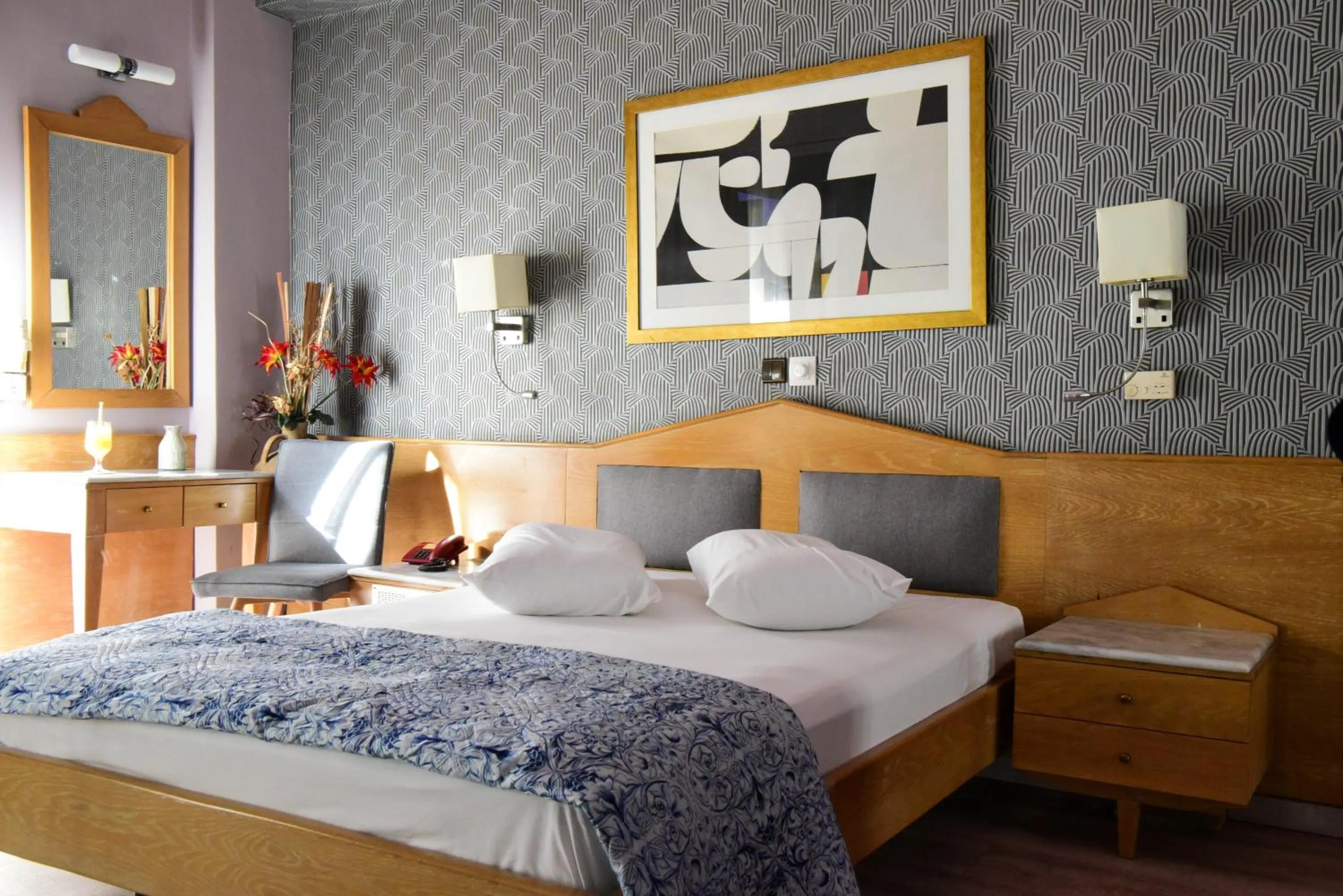 Bedroom, Bed in Eva Hotel Piraeus