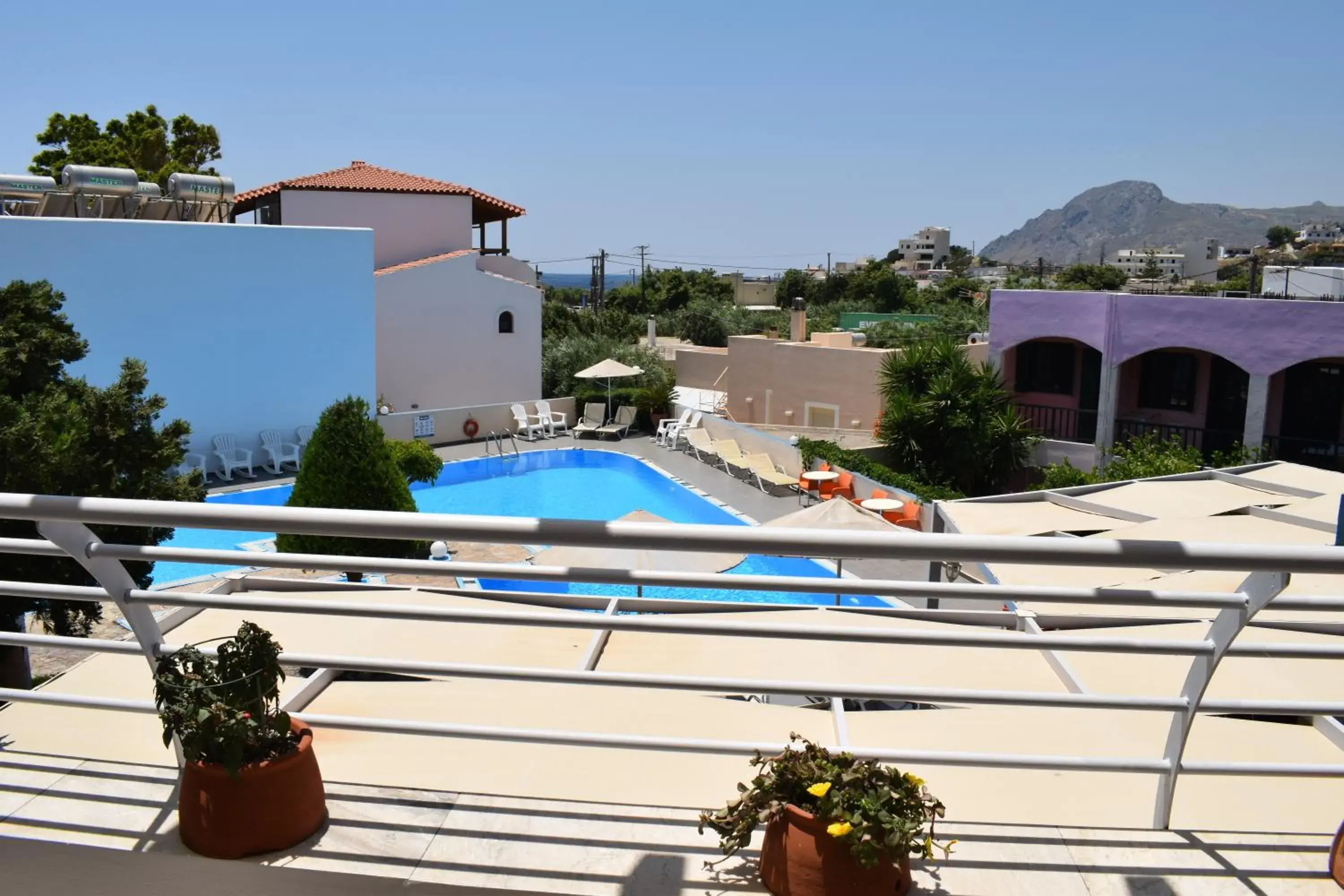 Pool view in Myrtis Spa Hotel Pool view in Myrtis Spa Hotel