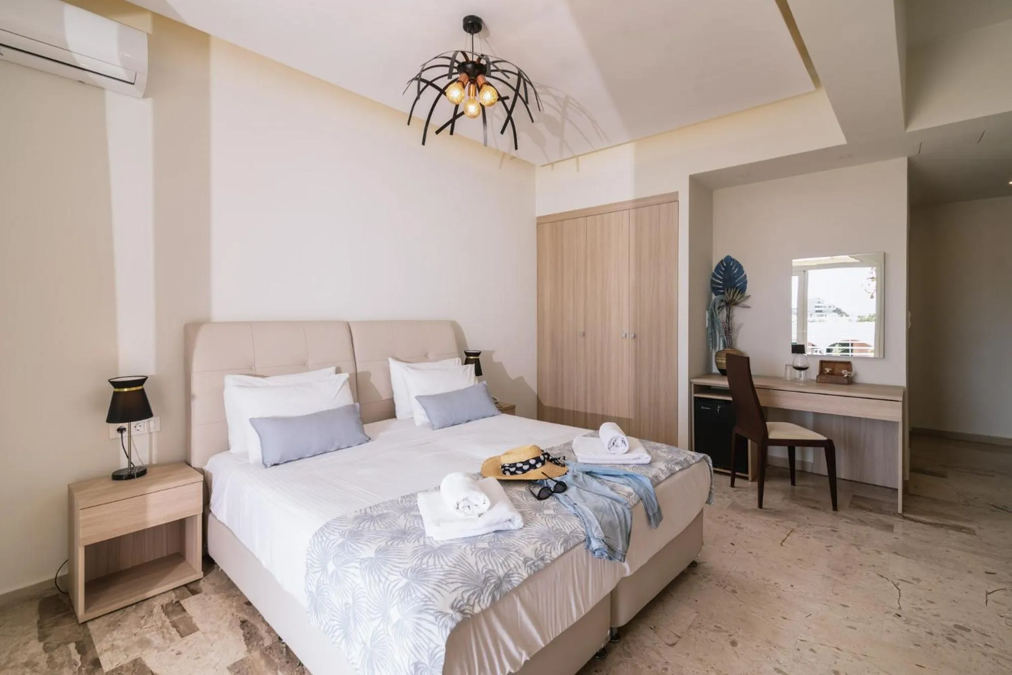 Bed in Myrtis Spa Hotel