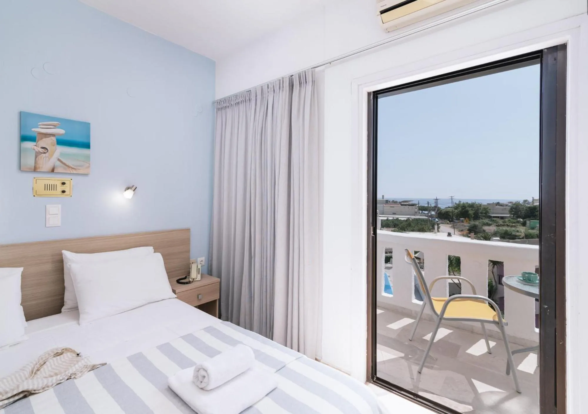 Bed in Myrtis Spa Hotel