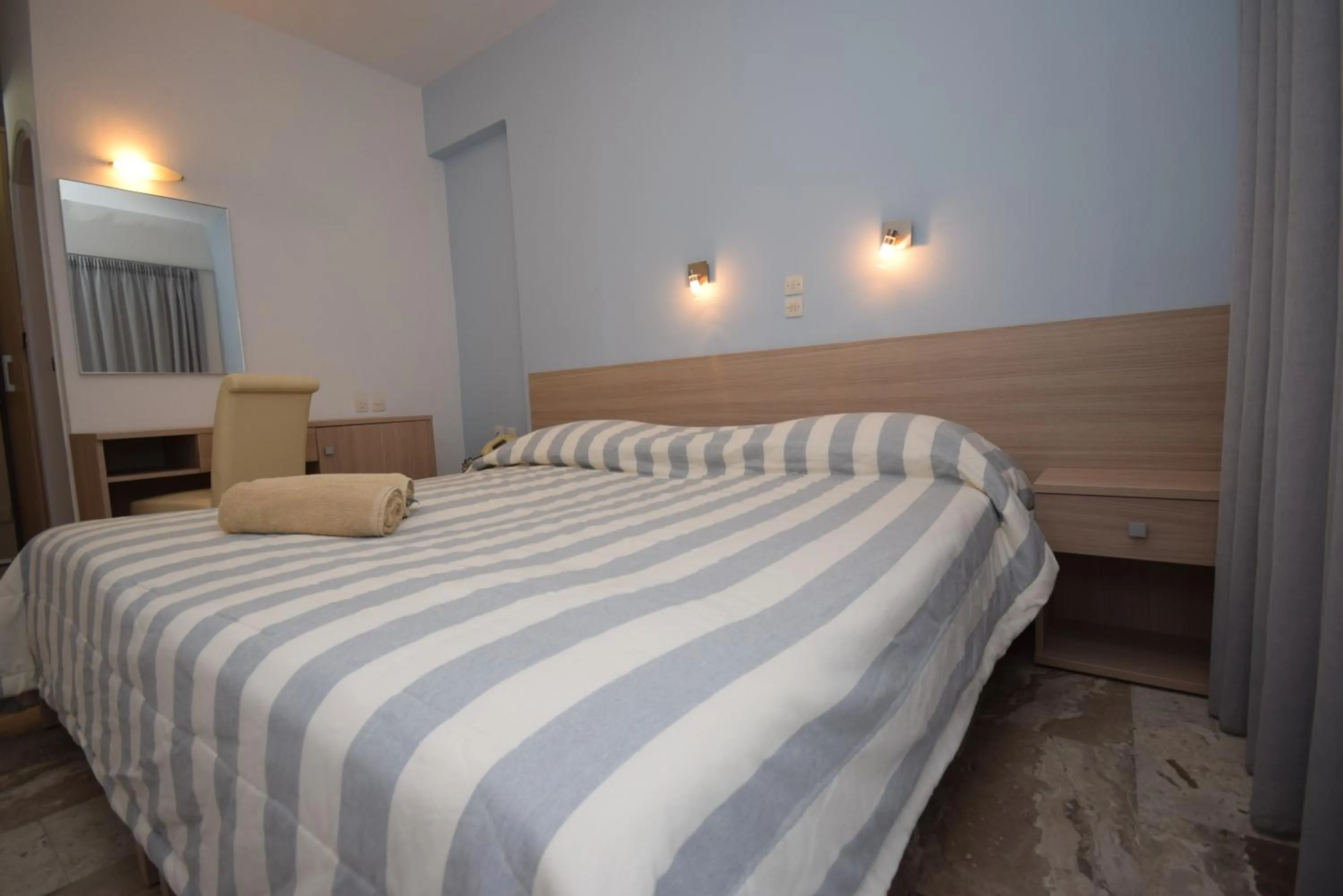 Bed in Myrtis Spa Hotel