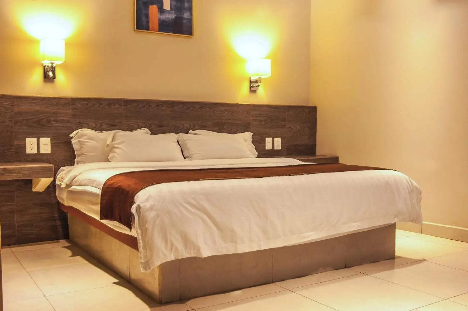 Bed in Hotel Luna Caribe