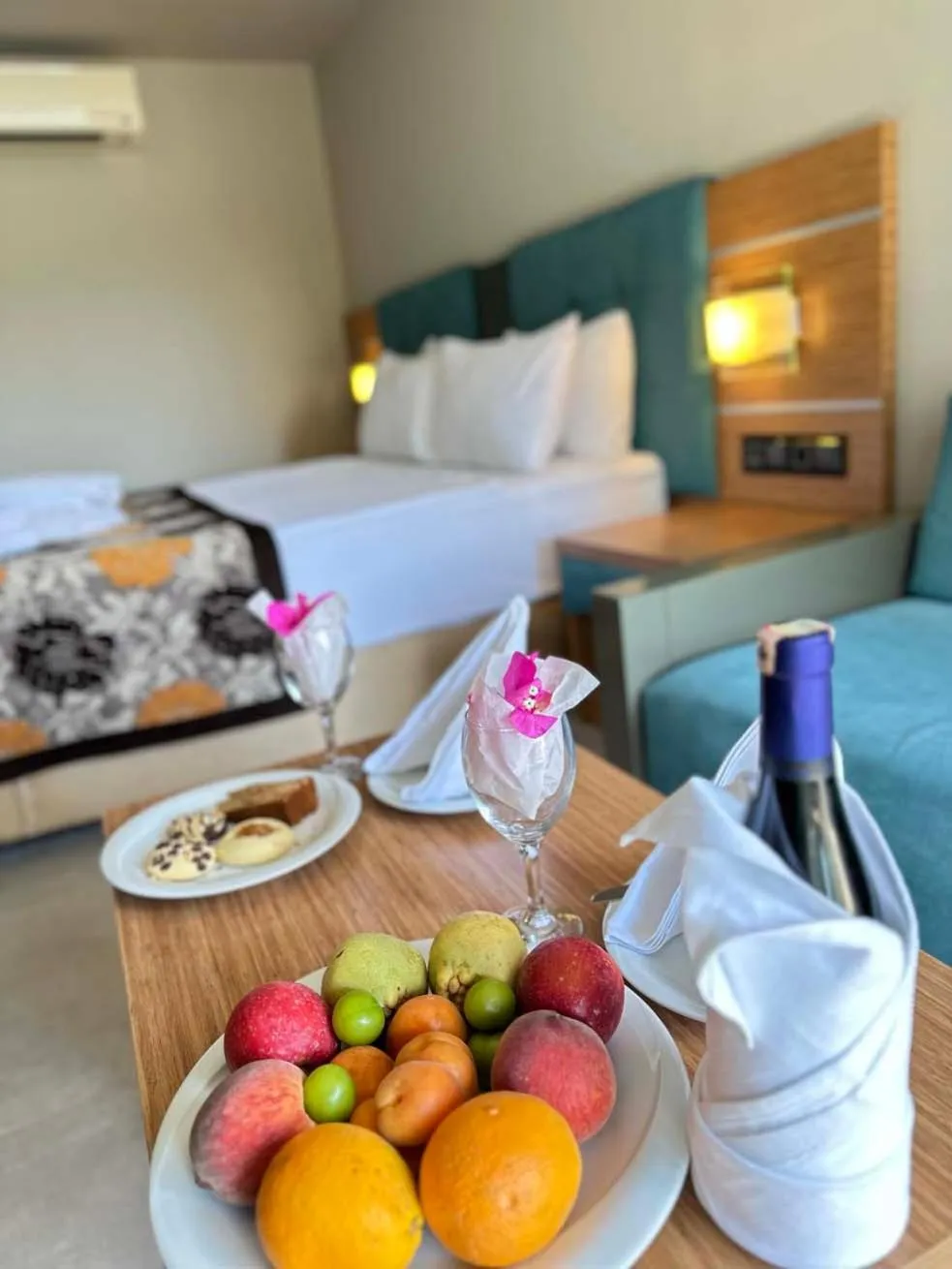 Bed in Hotel Ambrosia