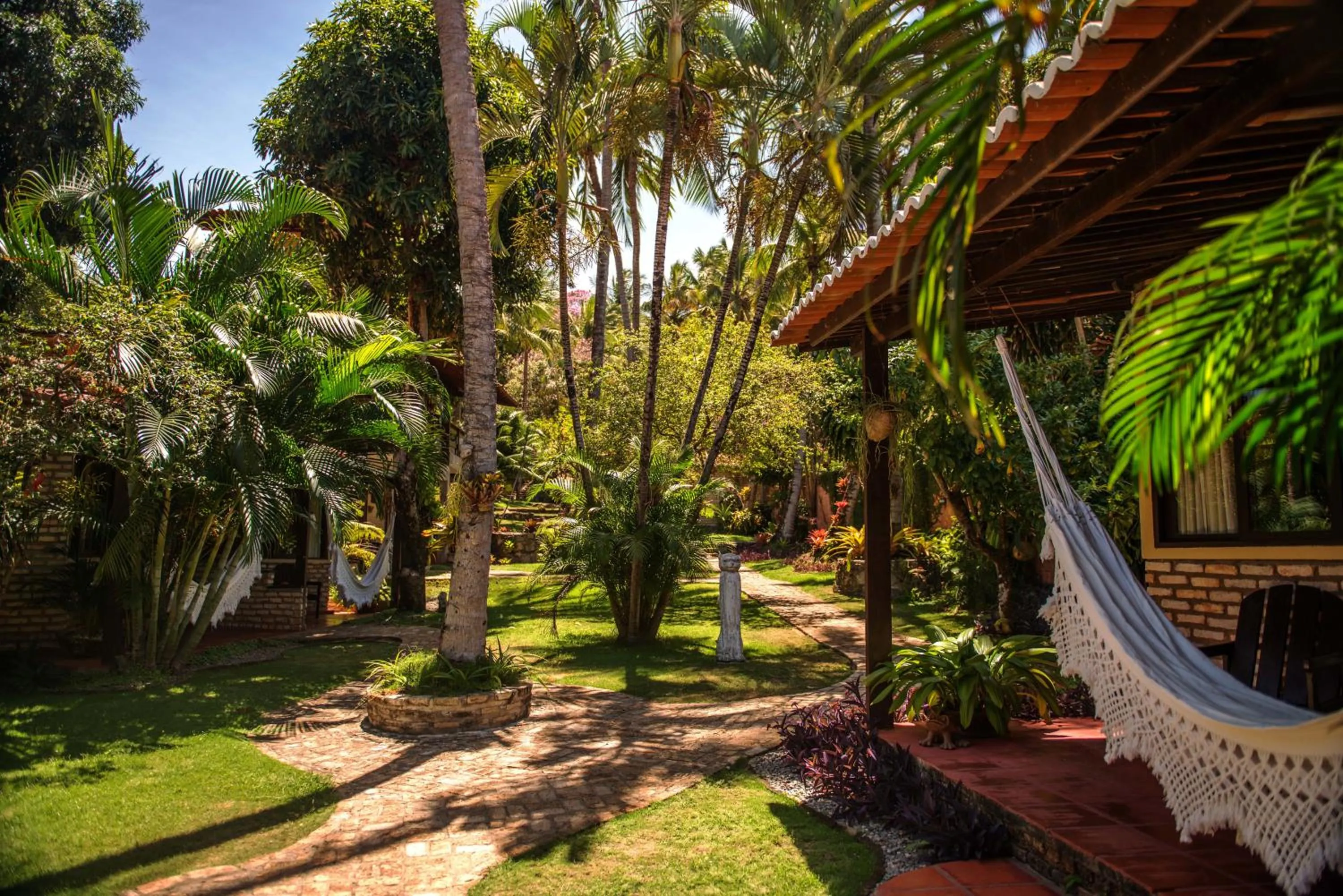 Garden view in Pousada Oasis