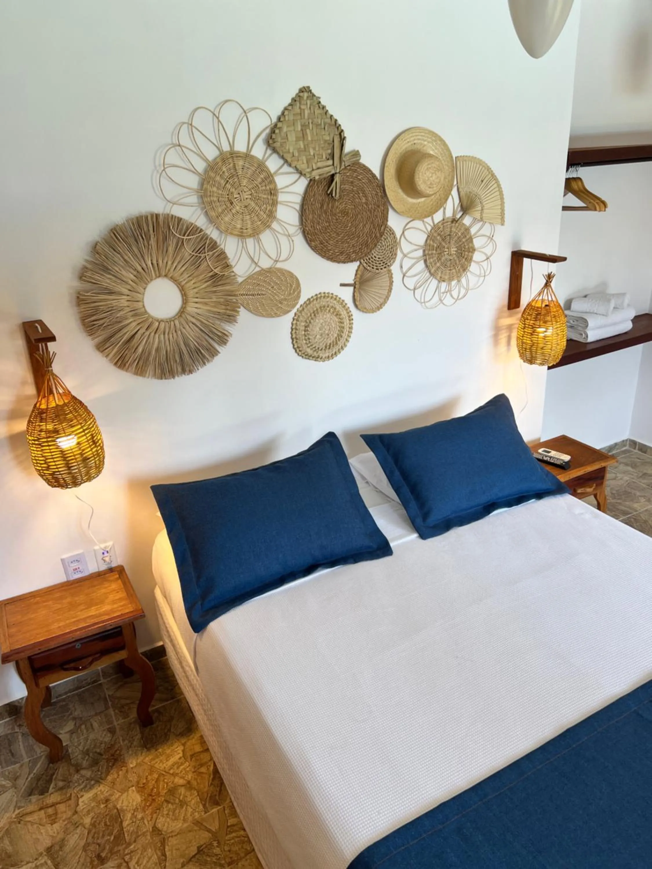 Bed in Pousada Oasis