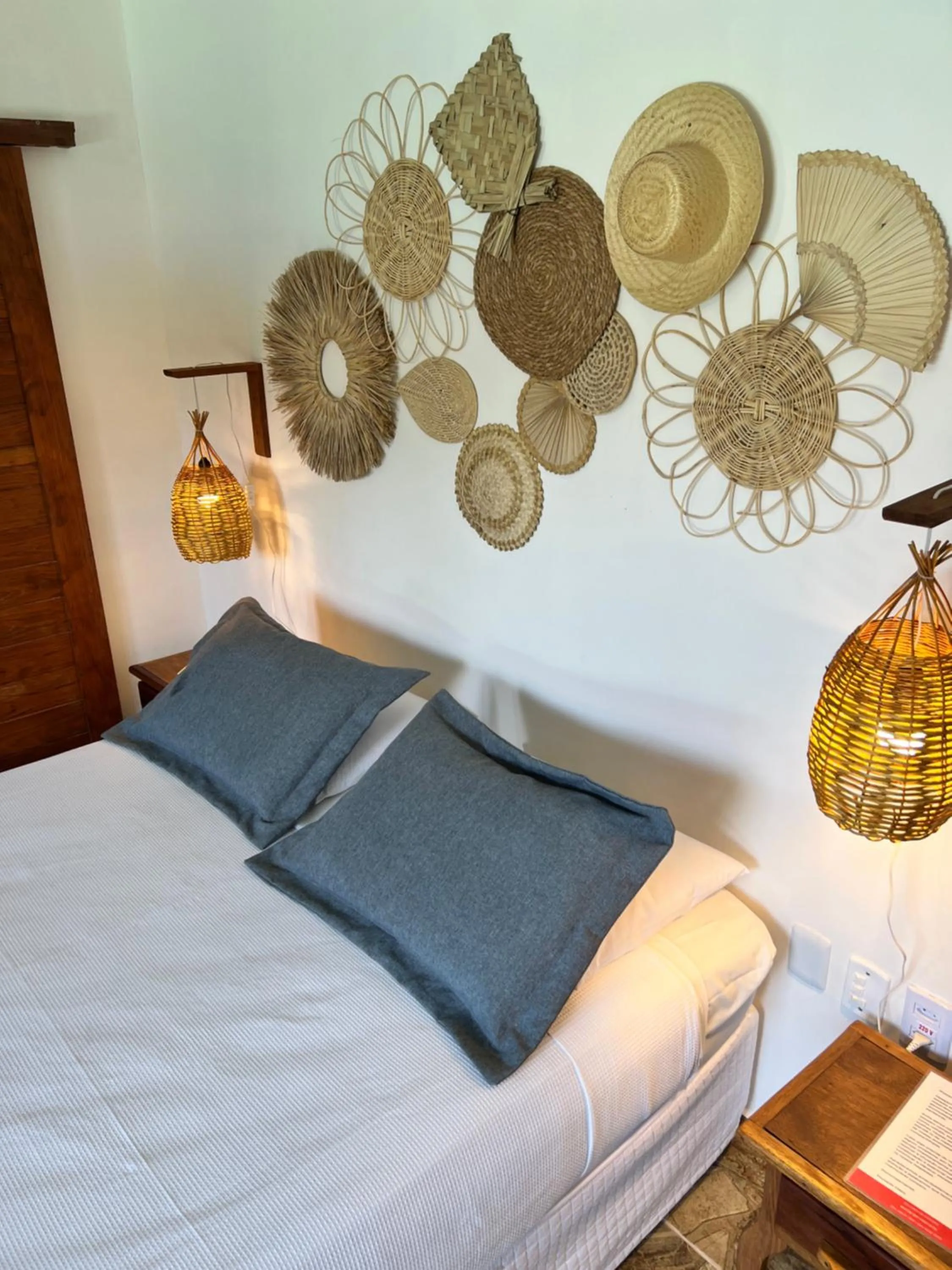 Bed in Pousada Oasis