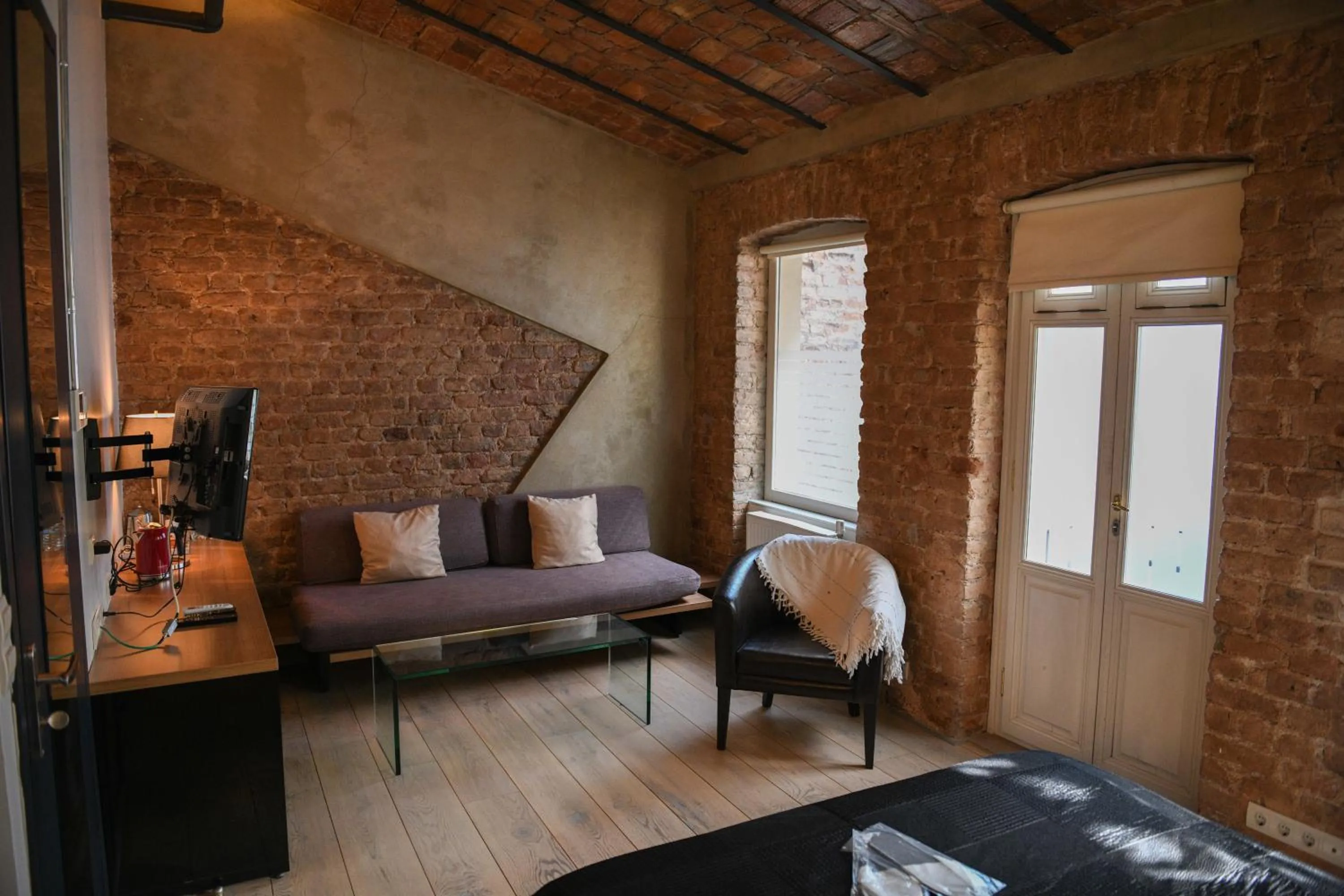 Living room, Bed in Rooms Galata